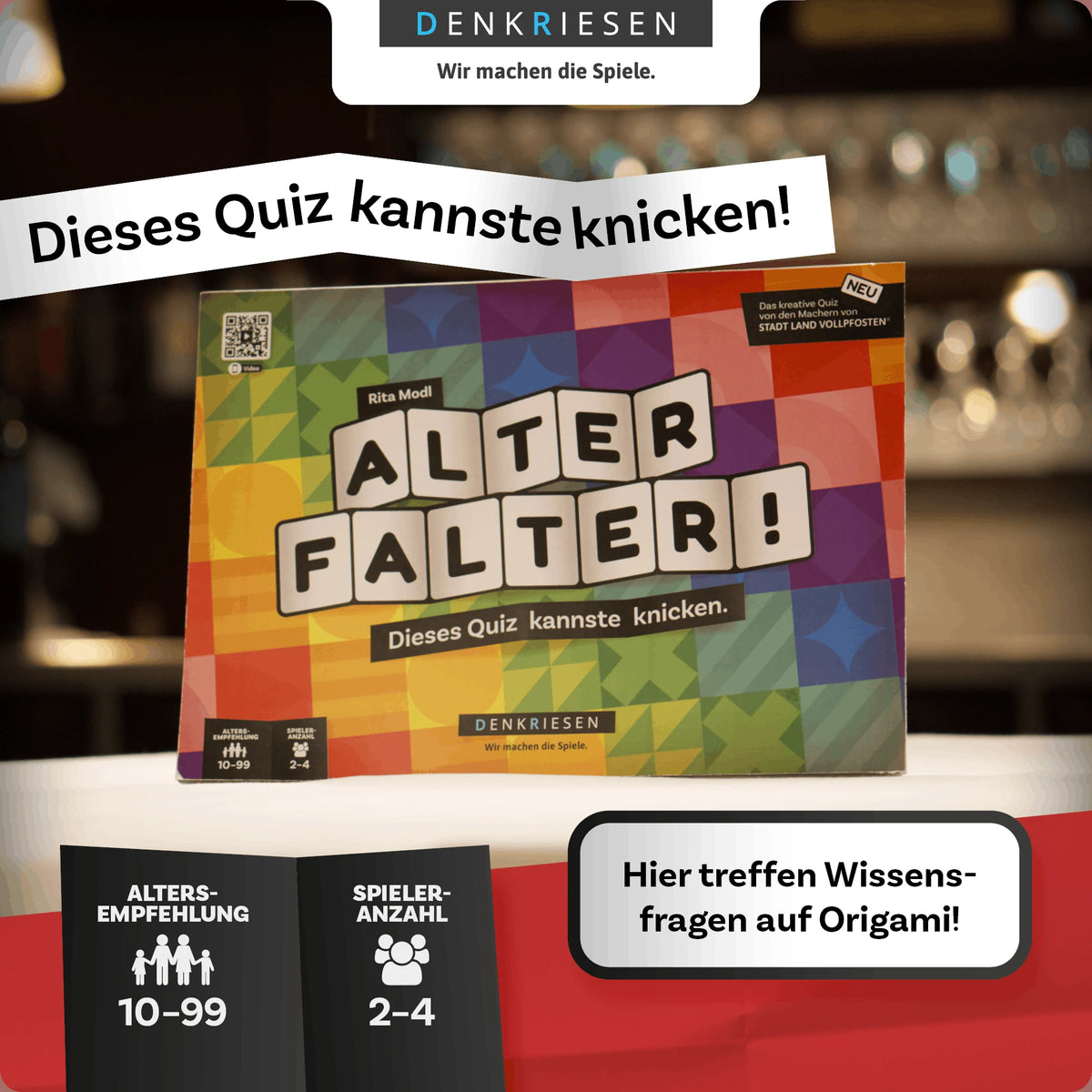 DENKRIESEN - Alter Falter! - "Dieses Quiz kannste knicken." – Ansicht