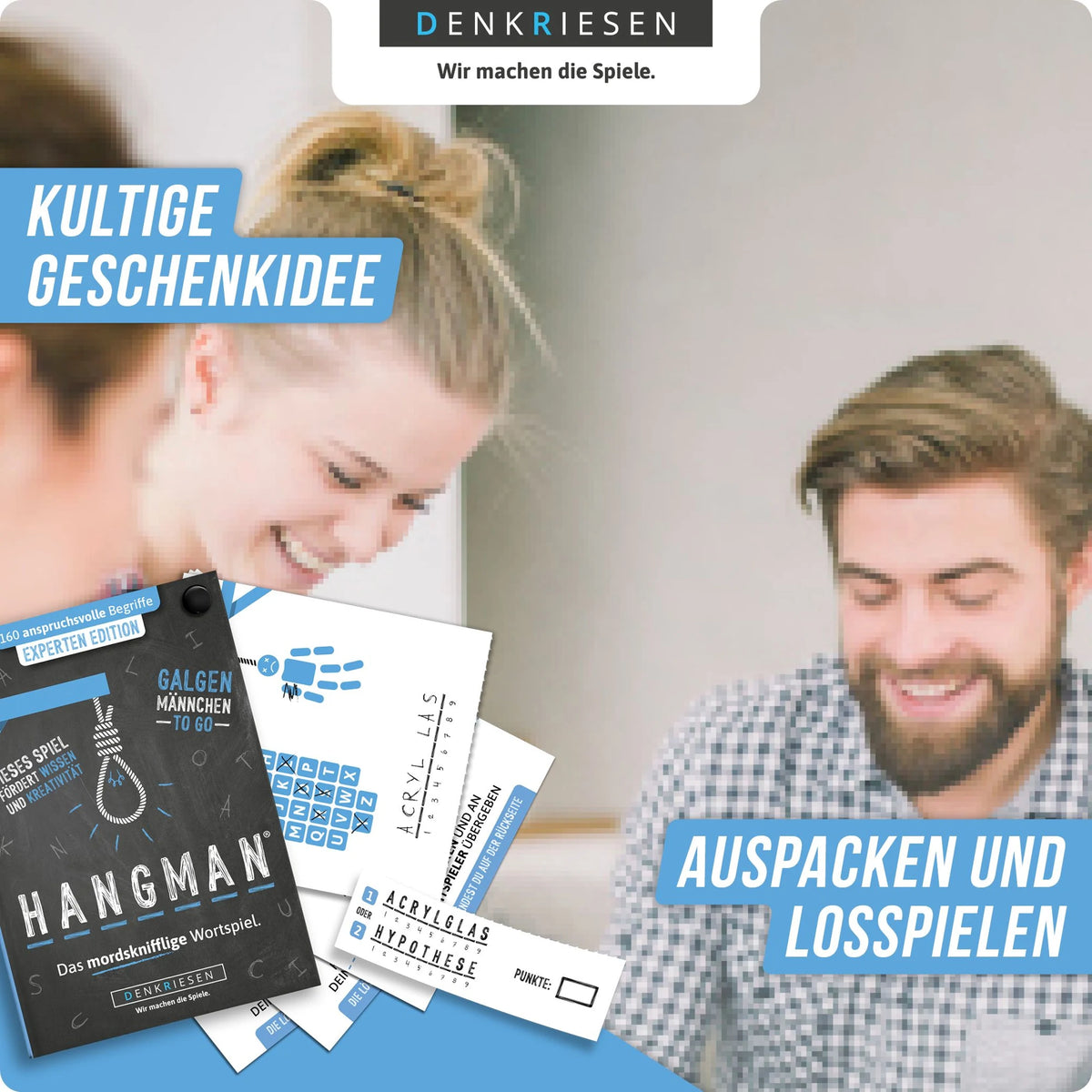 DENKRIESEN - HANGMAN® - EXPERTEN EDITION "Galgenmännchen TO GO" – Ansicht