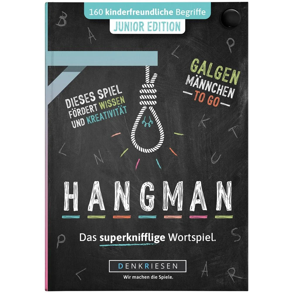 Familienspiel: DENKRIESEN - HANGMAN® - JUNIOR EDITION "Galgenmännchen TO GO"