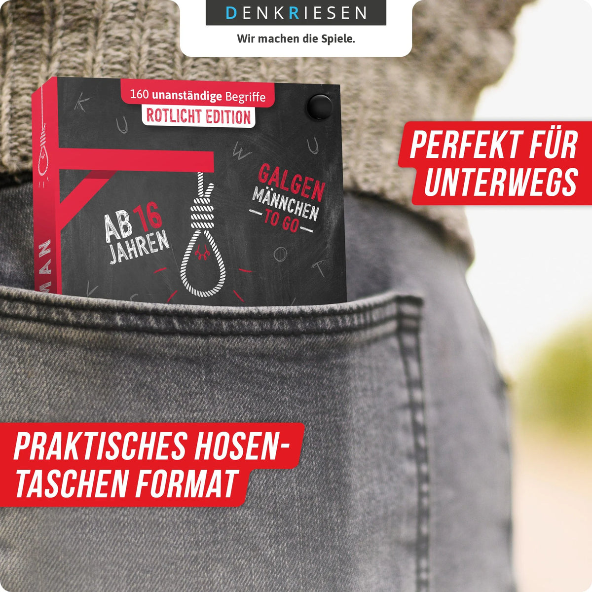 DENKRIESEN - HANGMAN® - ROTLICHT EDITION "Galgenmännchen TO GO" – Ansicht