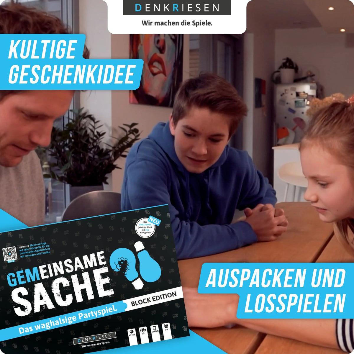 DENKRIESEN - PARTYFIEBER - GEMEINSAME SACHE Block Edition "Das waghalsige Partyspiel" – Ansicht