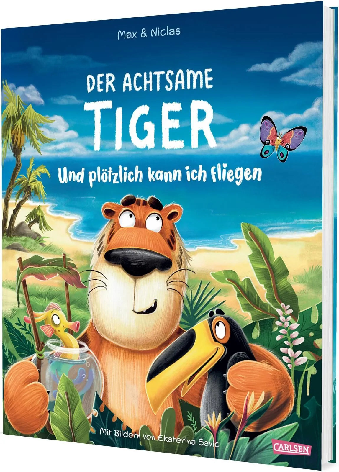Cover: Der achtsame Tiger: Und plötzlich kann ich fliegen (Hardcover) von Max & Niclas