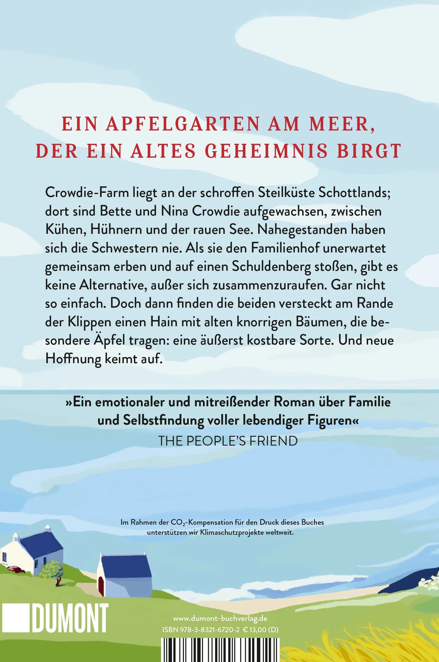 BuchrÃ¼ckseite von 'Der alte Apfelgarten' mit Klappentext - Taschenbuch