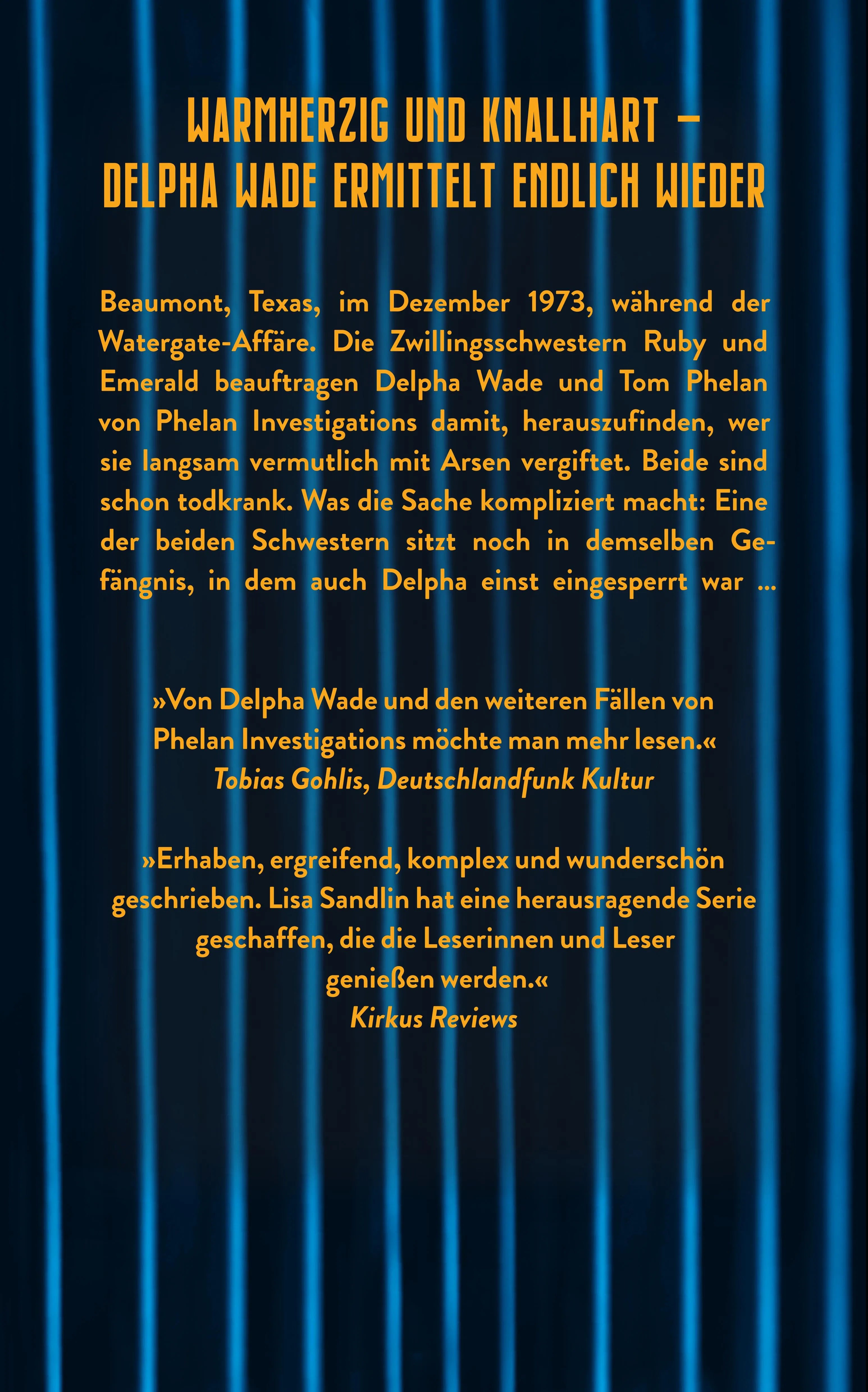 Buchrückseite von 'Der Auftrag der Zwillinge' mit Klappentext - Paperback