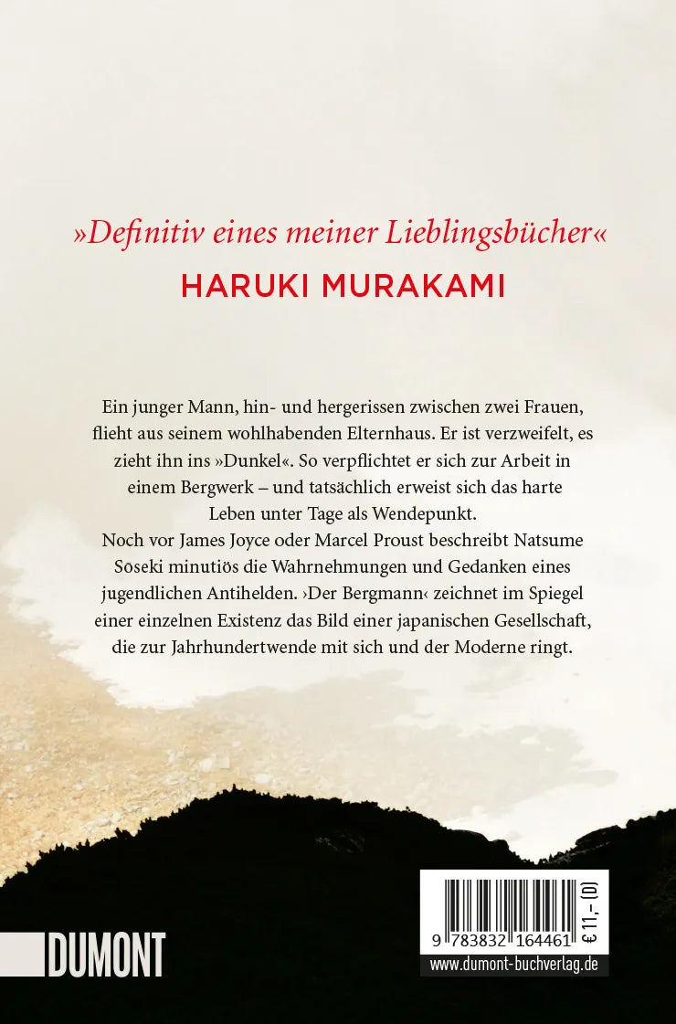Buchrückseite von 'Der Bergmann' mit Klappentext - Taschenbuch