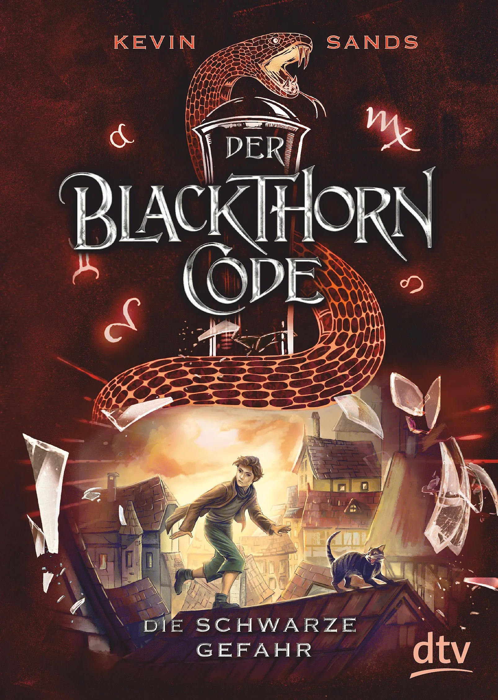 Buchcover von 'Der Blackthorn-Code – Die schwarze Gefahr' - Taschenbuch von Kevin Sands