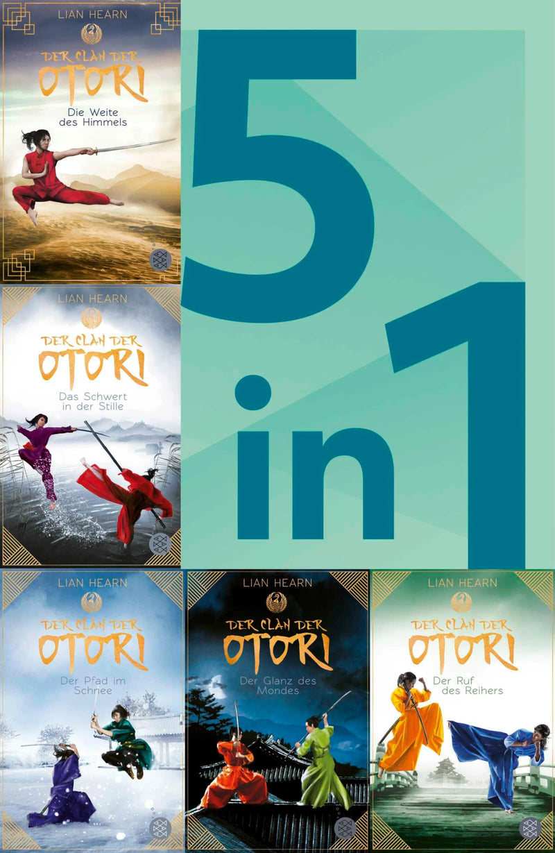 Der Clan der Otori 1-5 in einem Bundle: Das Schwert in der Stille/Der Pfad im Schnee/Der Glanz des Mondes/Der Ruf des Reihers/Die Weite des Himmels