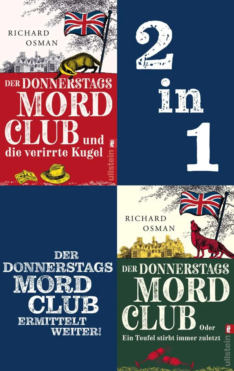 Cover: Der Donnerstagsmordclub und die verirrte Kugel & Der Donnerstagsmordclub oder Ein Teufel stirbt immer zuletzt (E-Book) von Richard Osman
