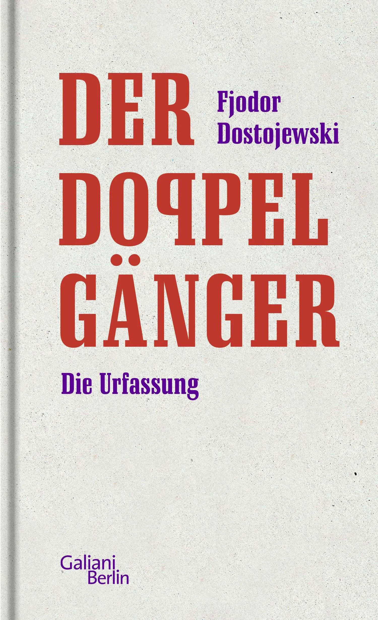 Buchcover von 'Der Doppelgänger' - Gebundene Ausgabe von Fjodor Dostojewski