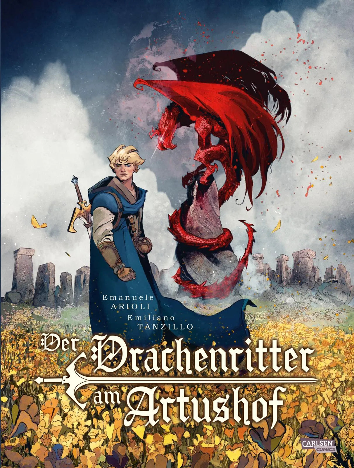 Buchcover von 'Der Drachenritter am Artushof' - Gebundene Ausgabe von Emanuele Arioli