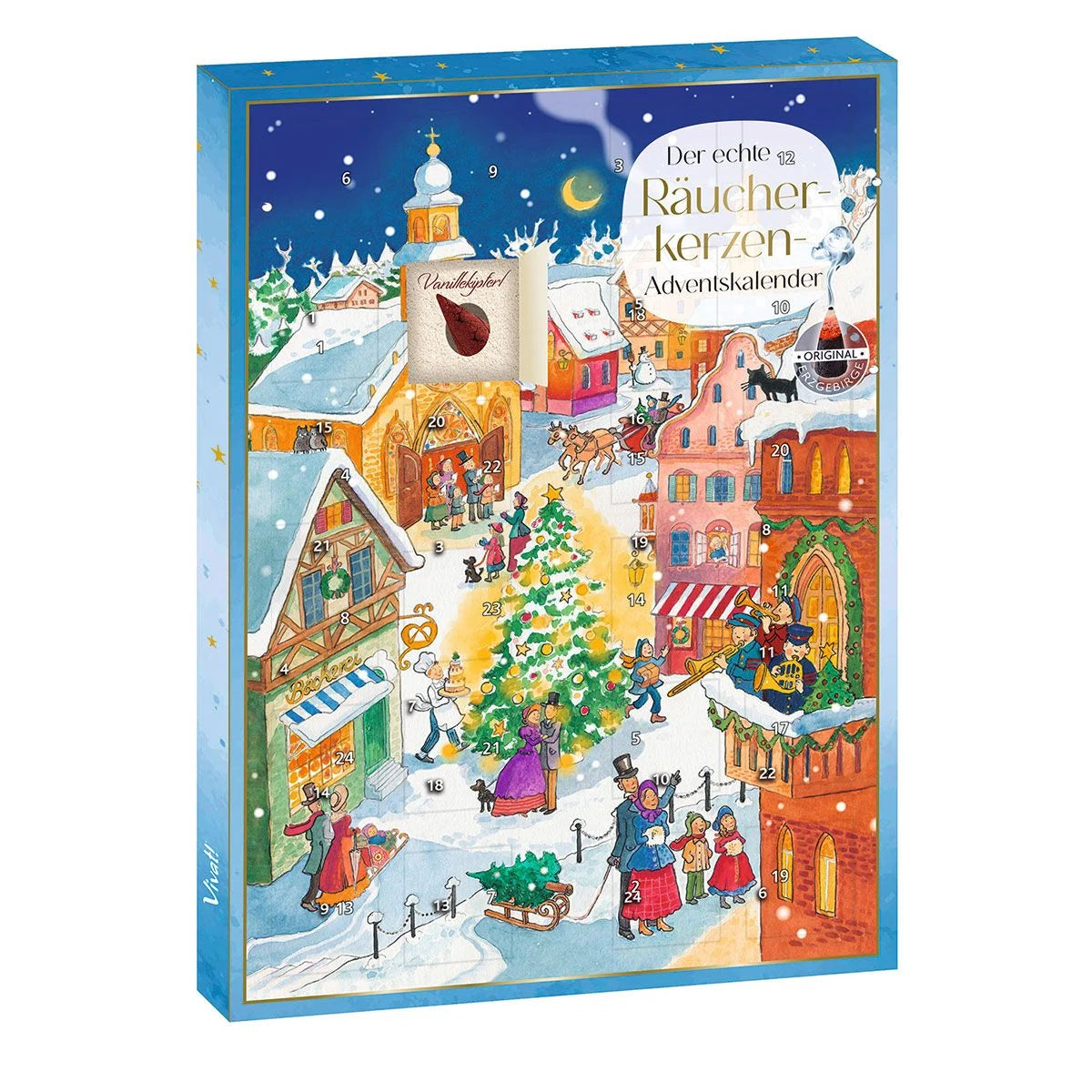 Der echte Räucherkerzen-Adventskalender – Ansicht