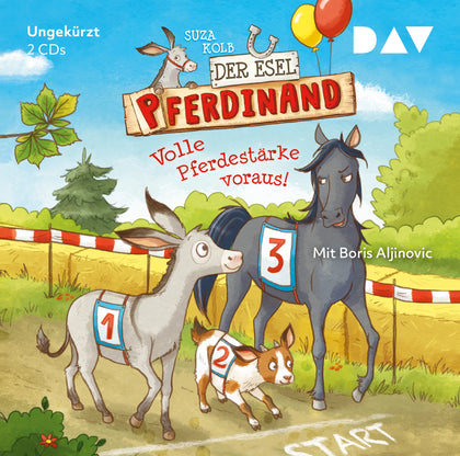 Buchcover von 'Der Esel Pferdinand – Teil 3: Volle Pferdestärke voraus!' - Hörbuch (CD) von Suza Kolb