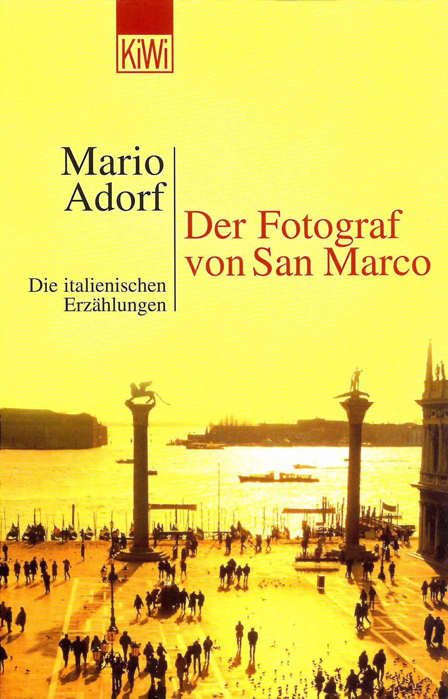 Buchcover von 'Der Fotograf von San Marco' - Taschenbuch von Mario Adorf