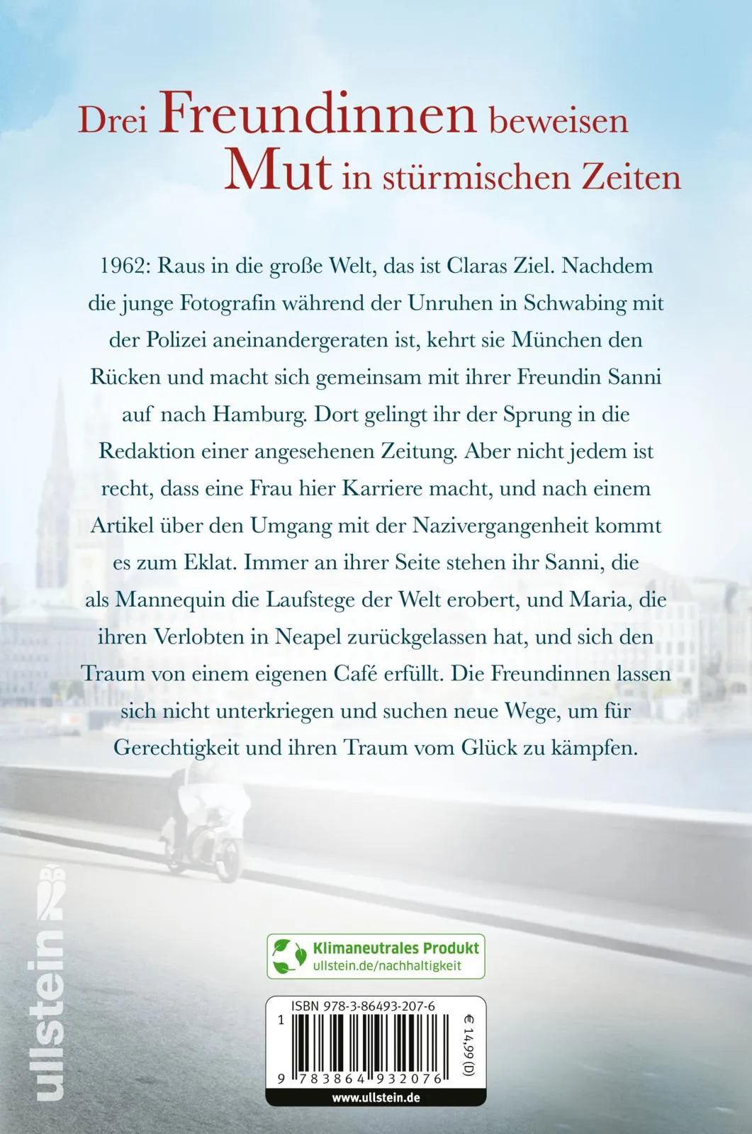 Buchrückseite von 'Der Freiheit entgegen' mit Klappentext - Paperback