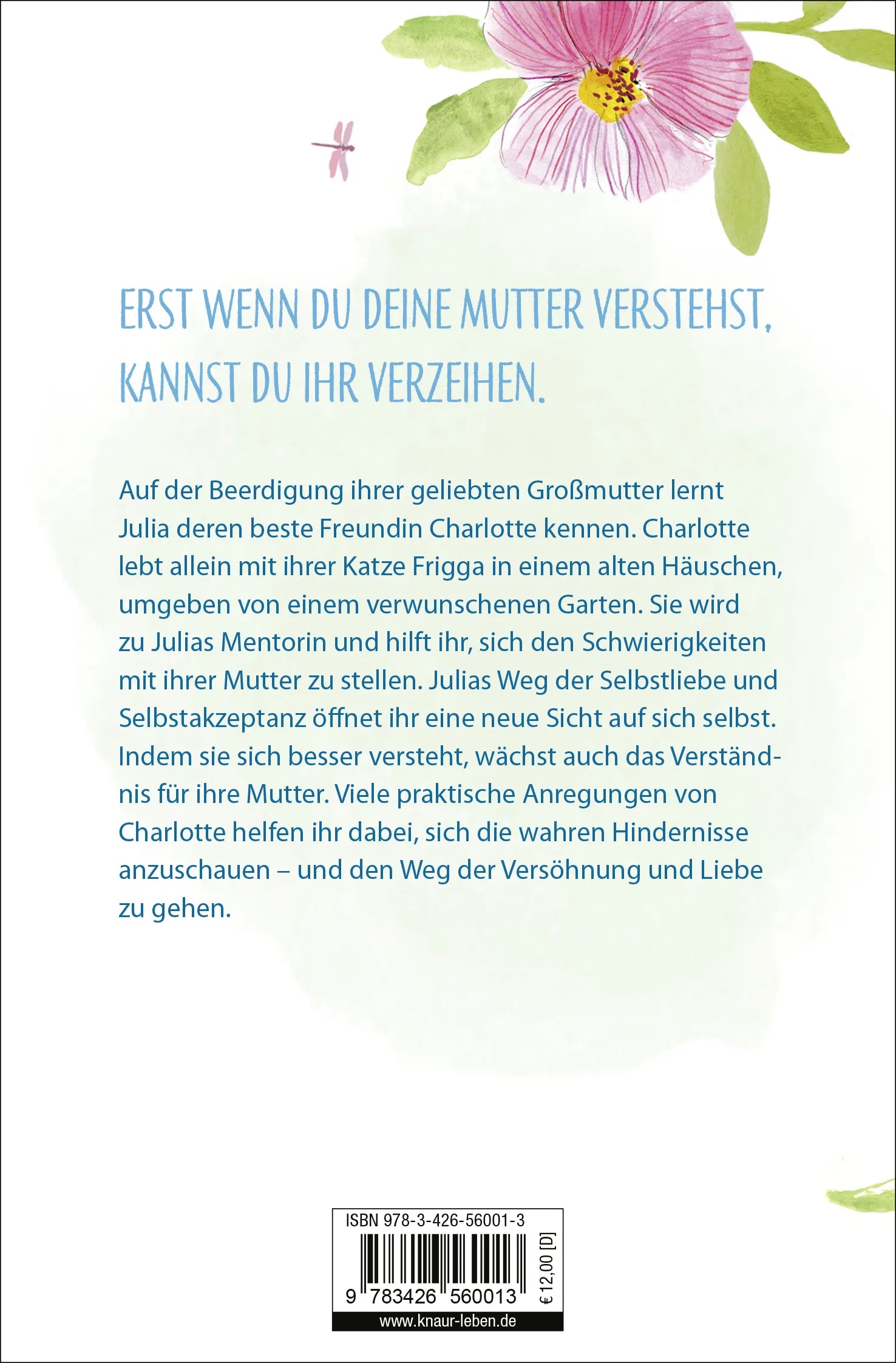 Buchrückseite von 'Der geheimnisvolle Garten und das Wunder der Versöhnung' mit Klappentext - Taschenbuch