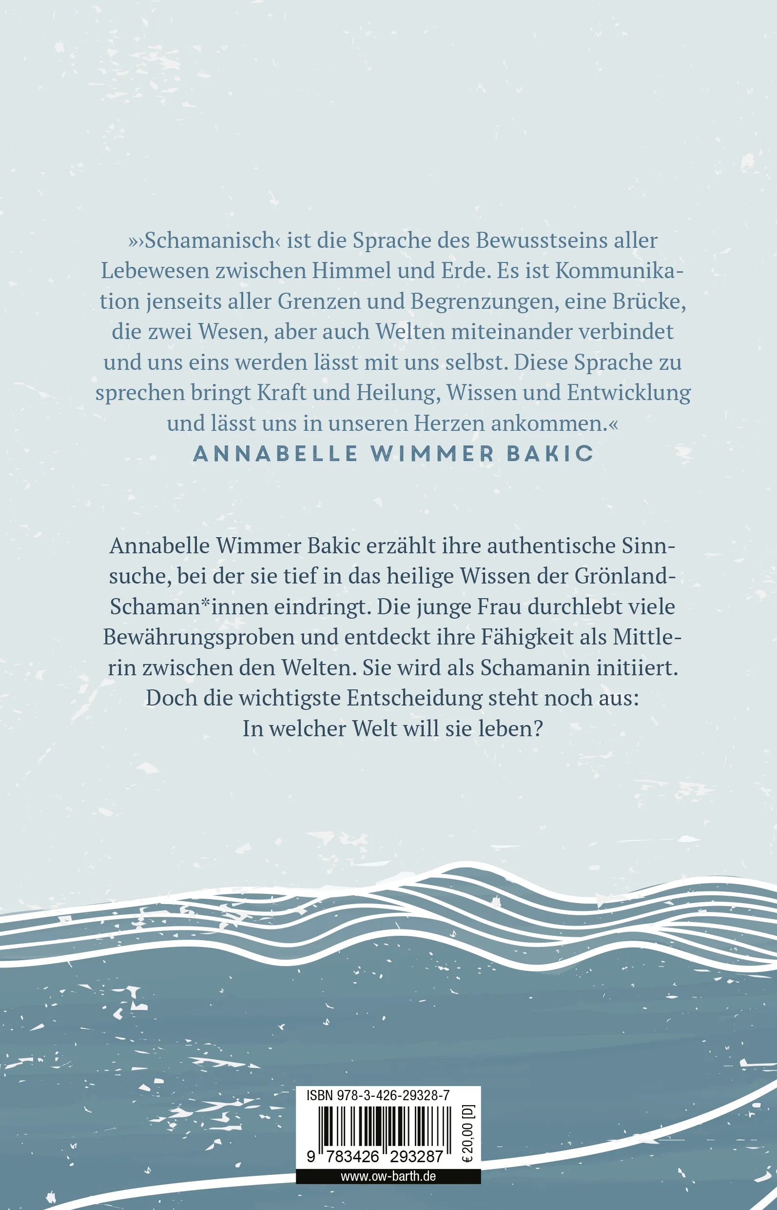 Buchrückseite von 'Der Gesang des Eises' mit Klappentext - Paperback