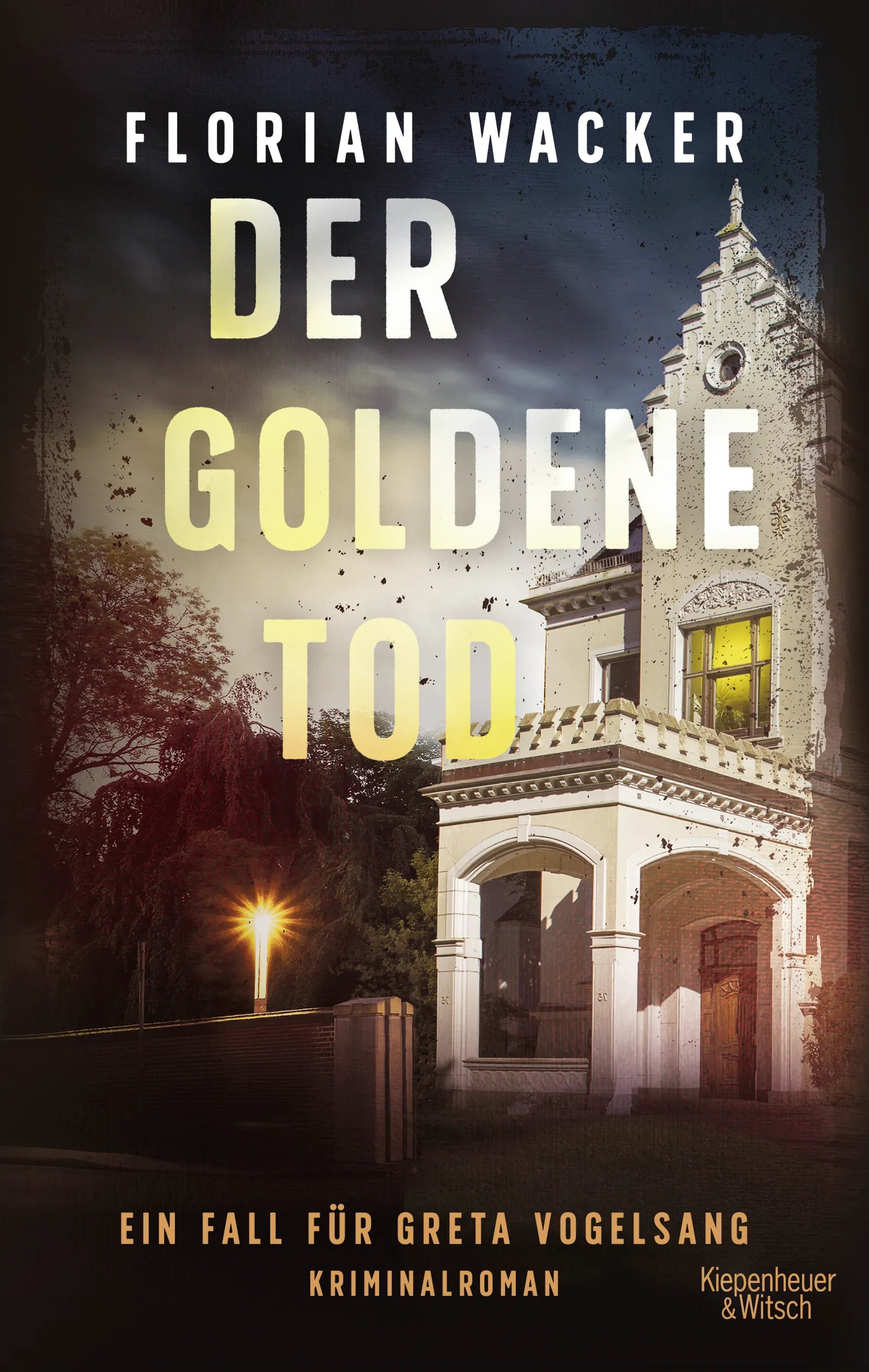 Buchrückseite von 'Der goldene Tod' mit Klappentext - Paperback
