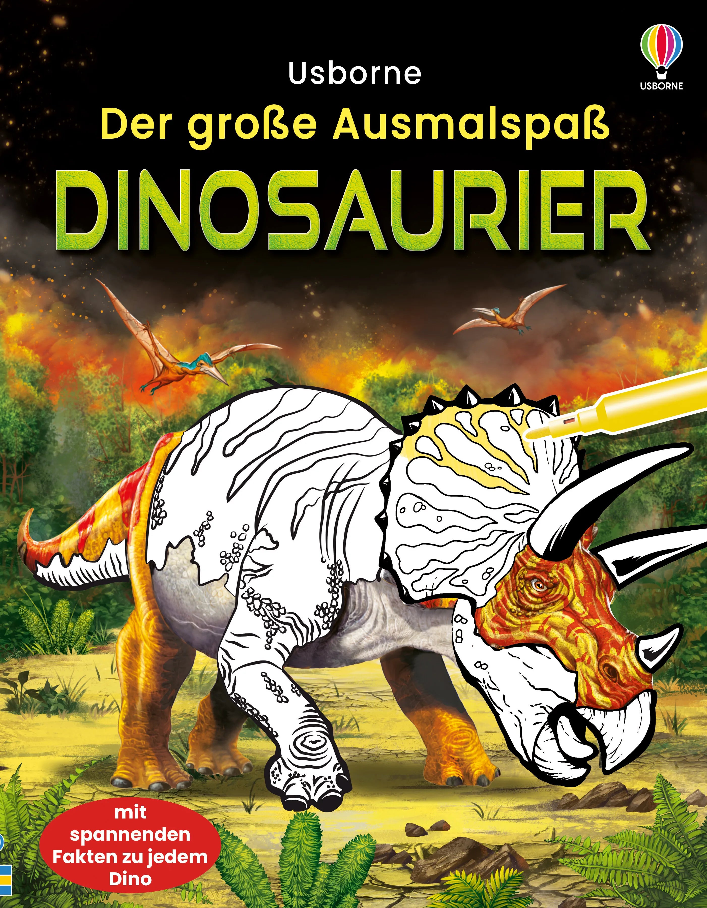 Buchcover von 'Der große Ausmalspaß: Dinosaurier' - Taschenbuch von Sam Smith
