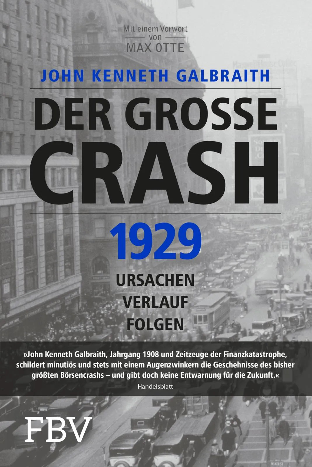 Cover: Der große Crash 1929 (Taschenbuch) von John Kenneth Galbraith
