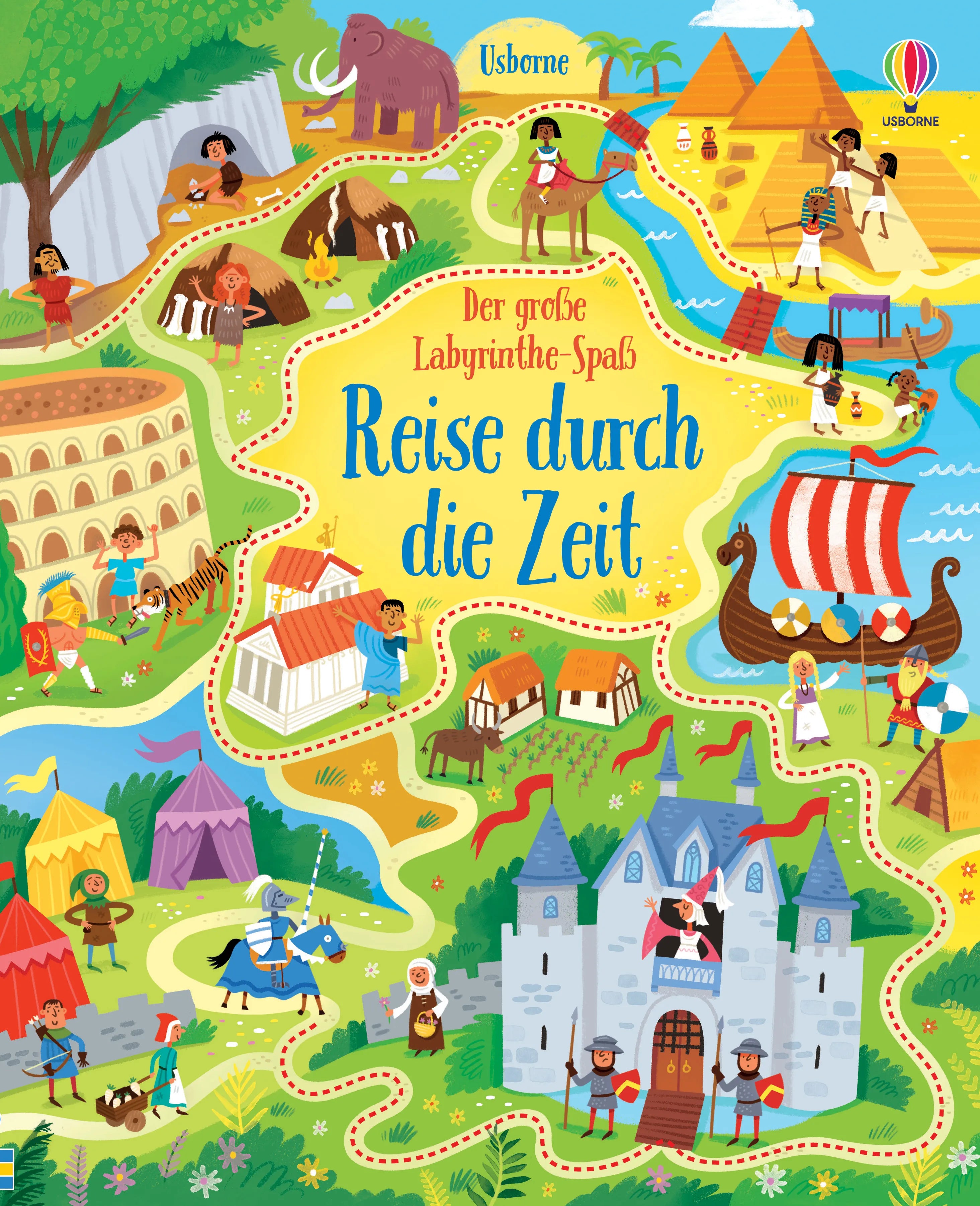 Buchcover von 'Der große Labyrinthe-Spaß: Reise durch die Zeit' - Taschenbuch von Sam Smith