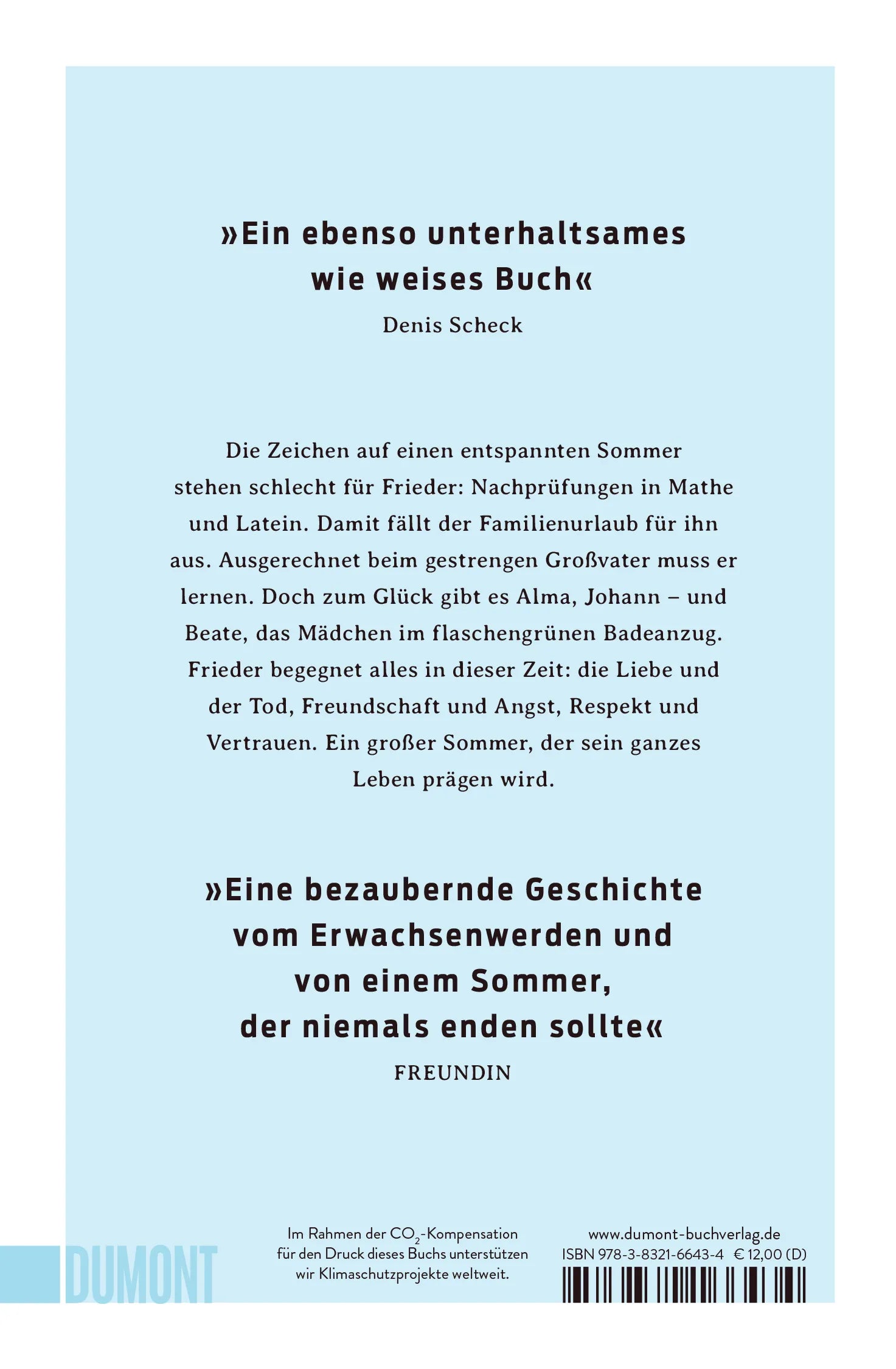 Rückseite: Der große Sommer (Taschenbuch)