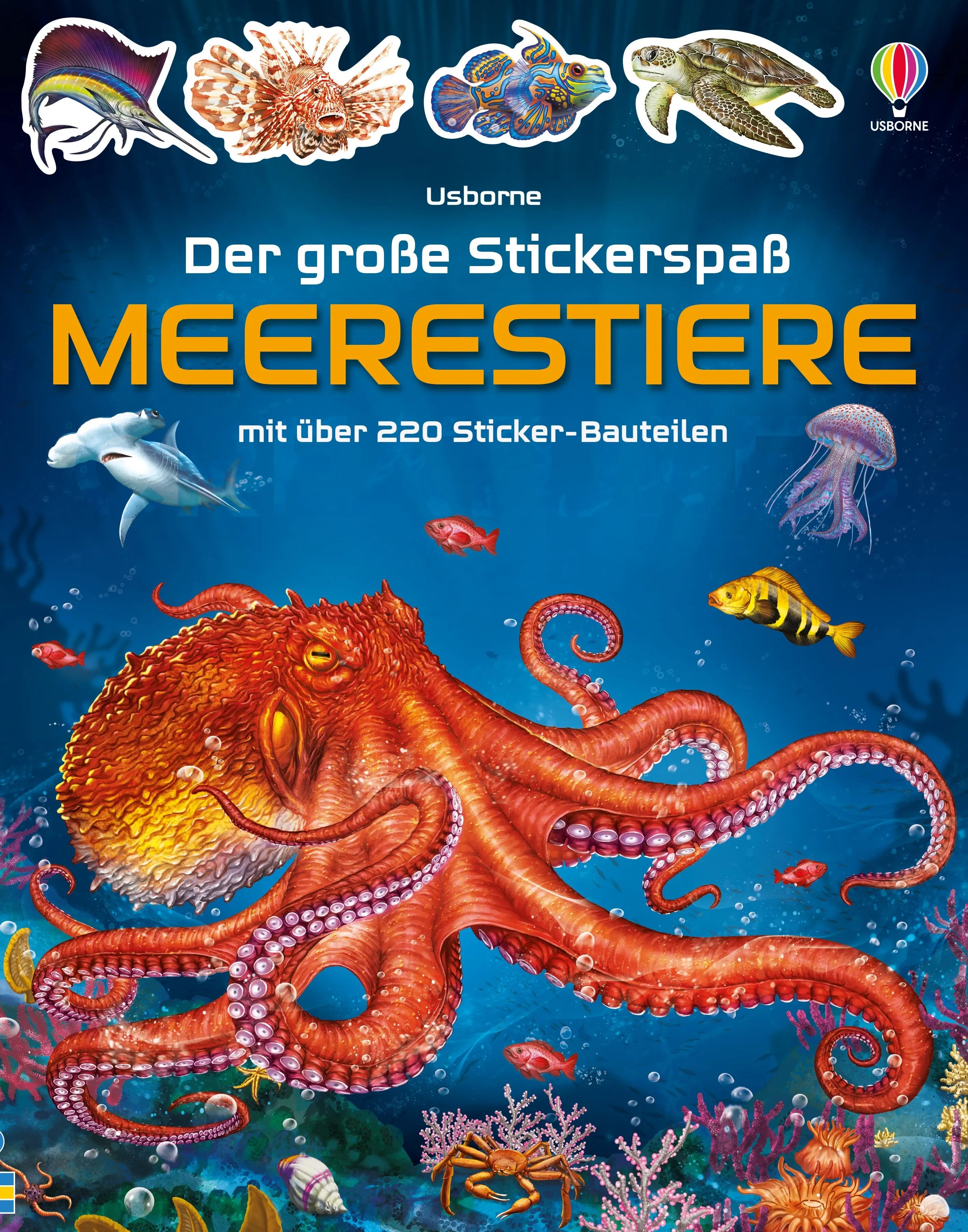 Buchcover von 'Der große Stickerspaß: Meerestiere' - Taschenbuch von Simon Tudhope