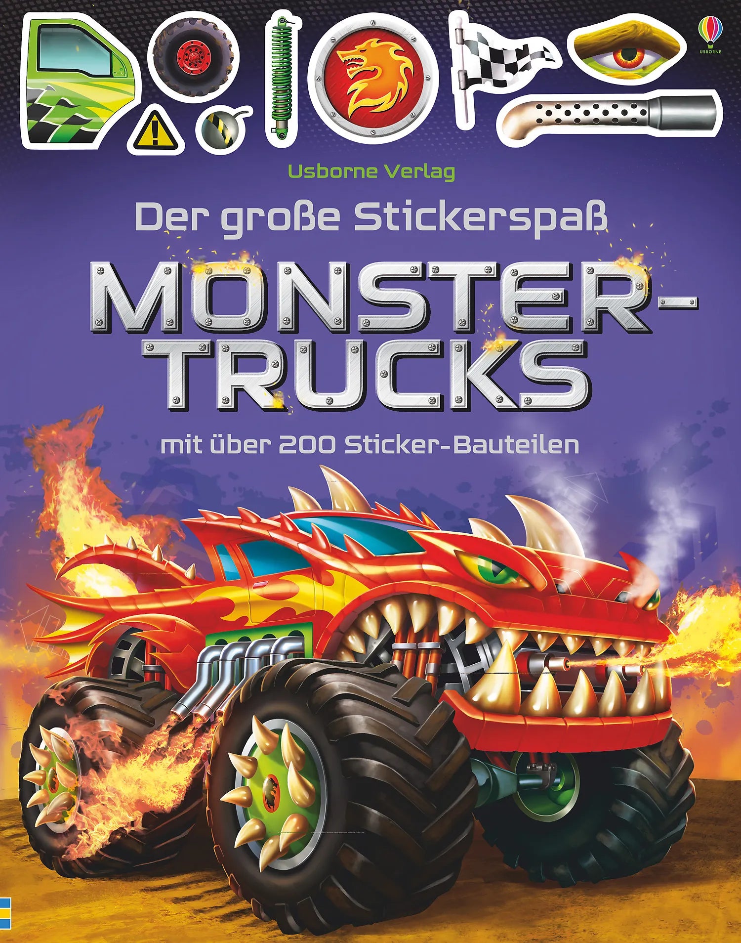 Buchcover von 'Der große Stickerspaß: Monstertrucks' - Taschenbuch von Simon Tudhope