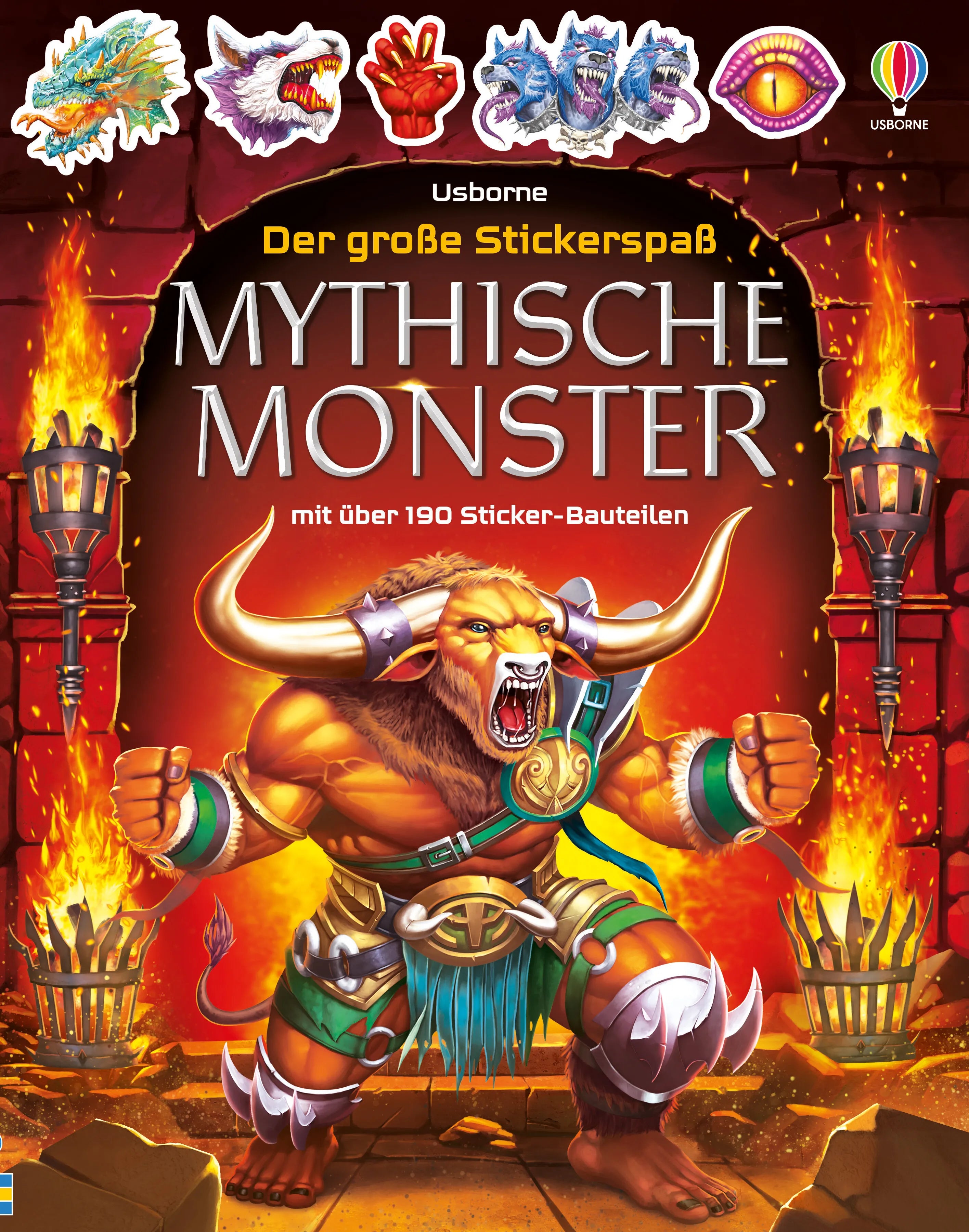 Buchcover von 'Der große Stickerspaß: Mythische Monster' - Taschenbuch von Simon Tudhope