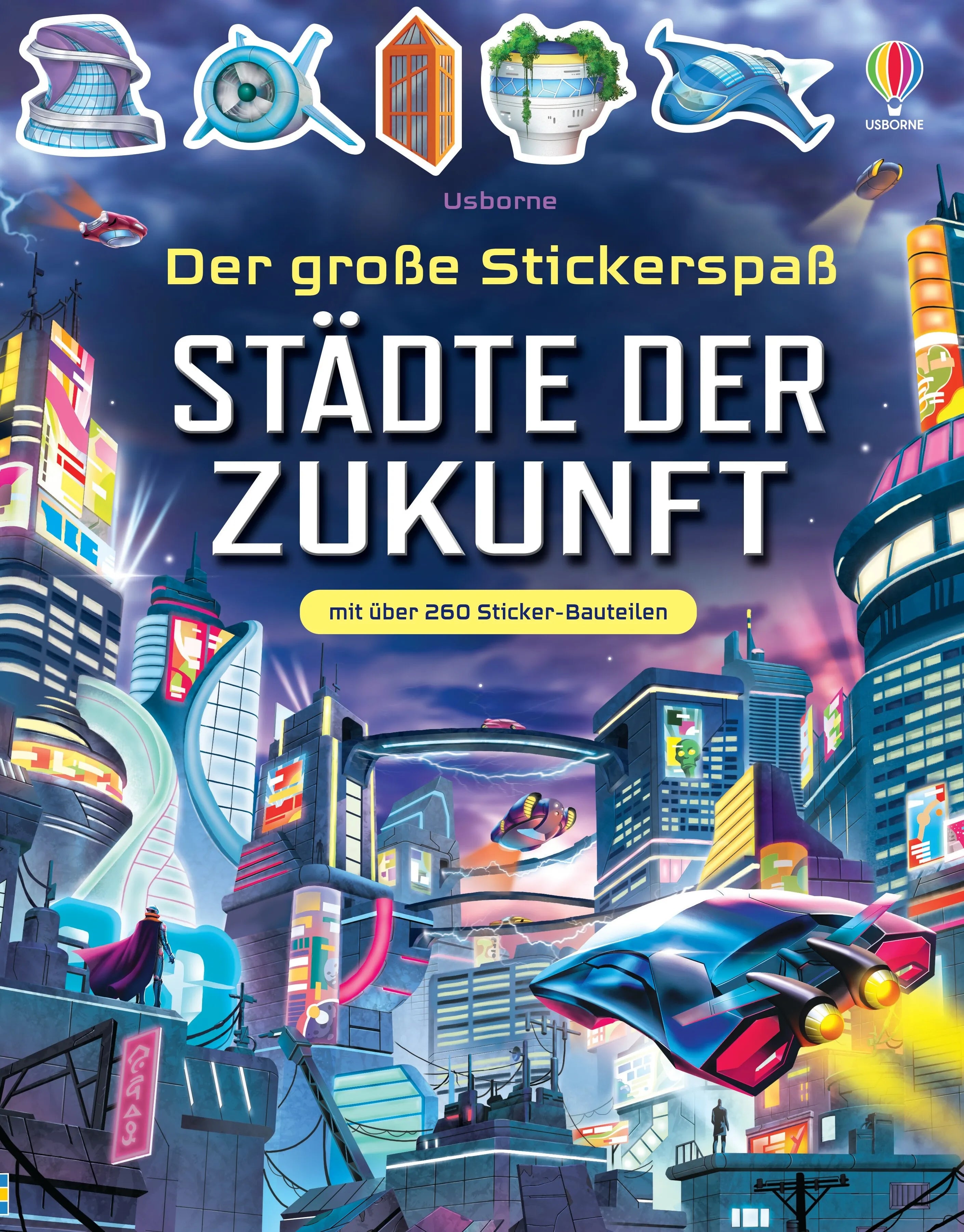 Buchcover von 'Der große Stickerspaß: Städte der Zukunft' - Taschenbuch von Sam Smith