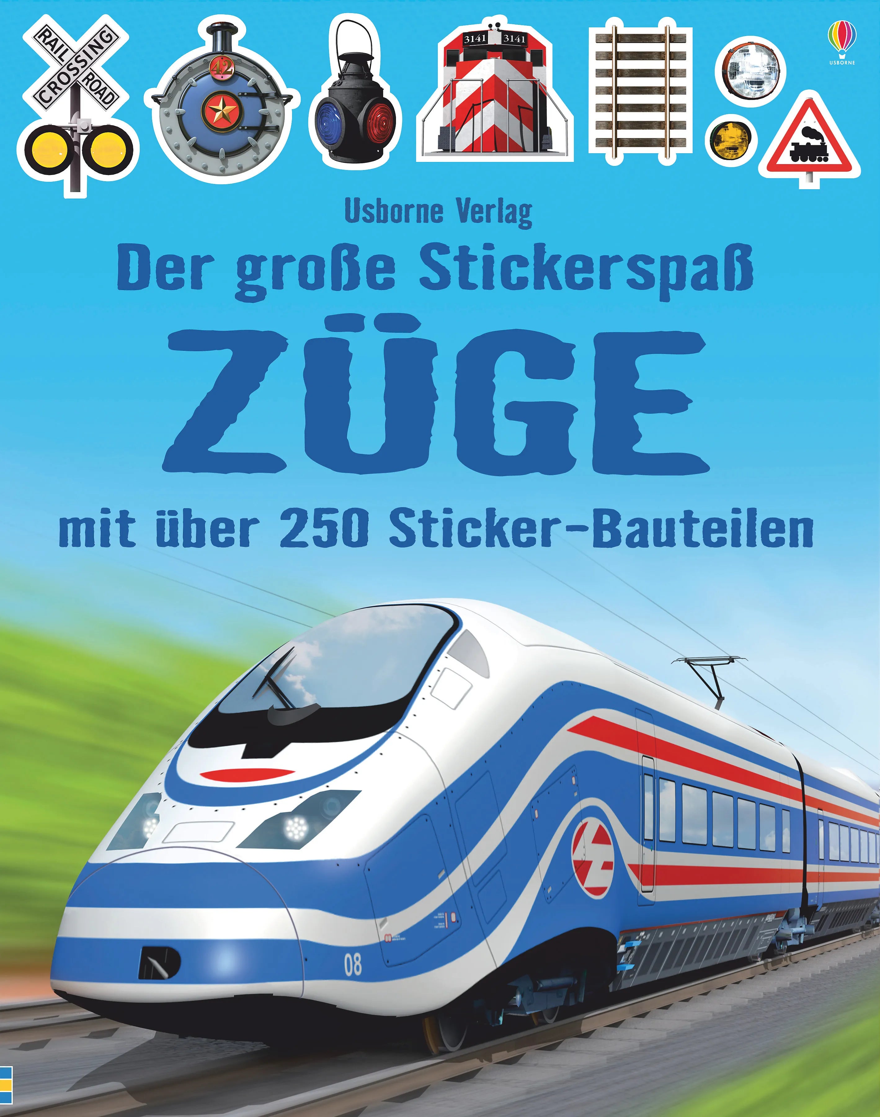 Buchcover von 'Der große Stickerspaß: Züge' - Taschenbuch von Simon Tudhope