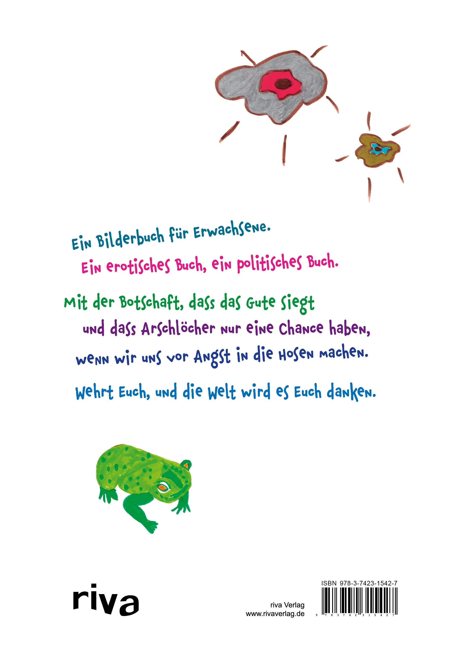 Buchrückseite von 'Der große und der kleine Penis' mit Klappentext - Gebundene Ausgabe
