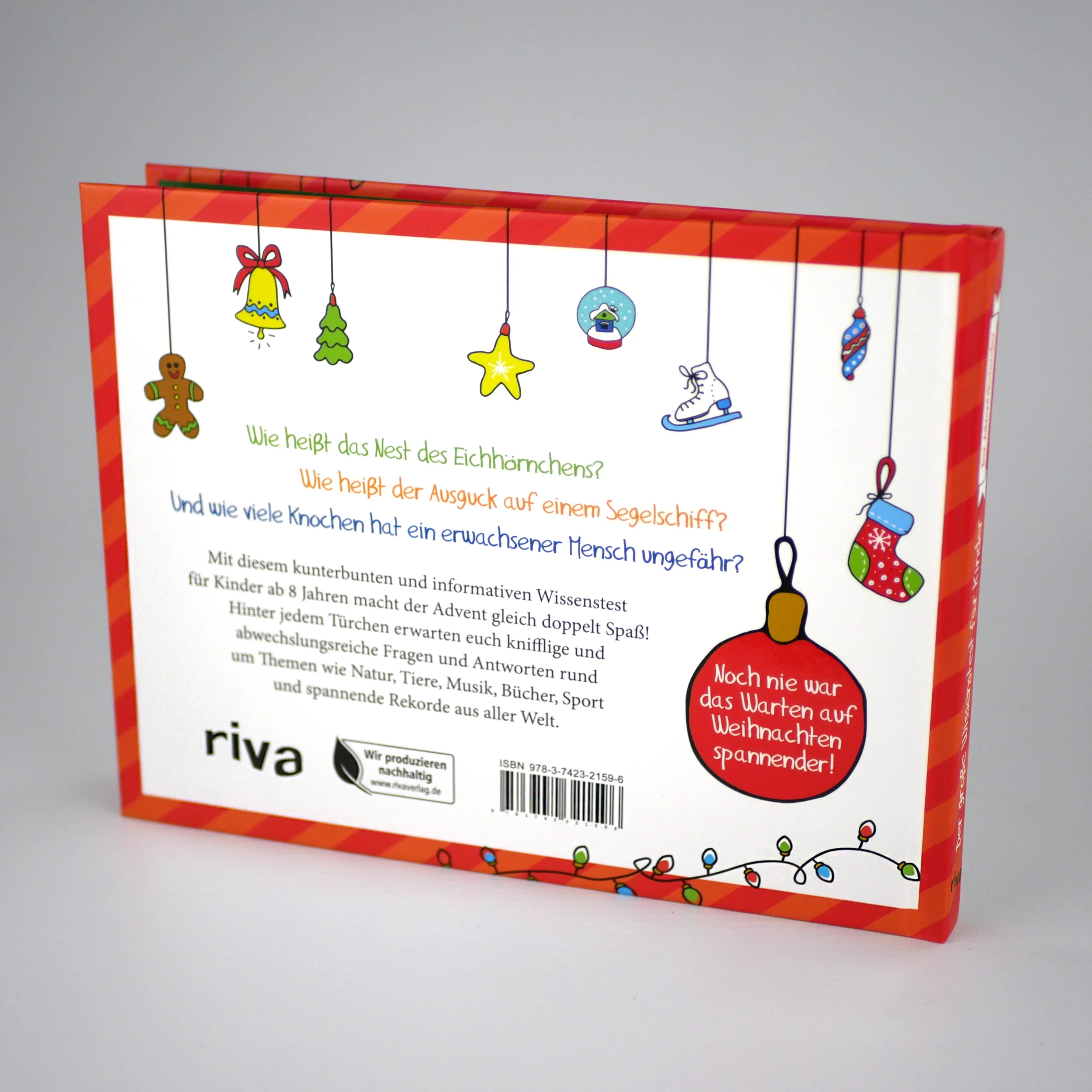 Innenansicht von 'Der große Wissenstest für Kinder – Der Adventskalender' - Gebundene Ausgabe