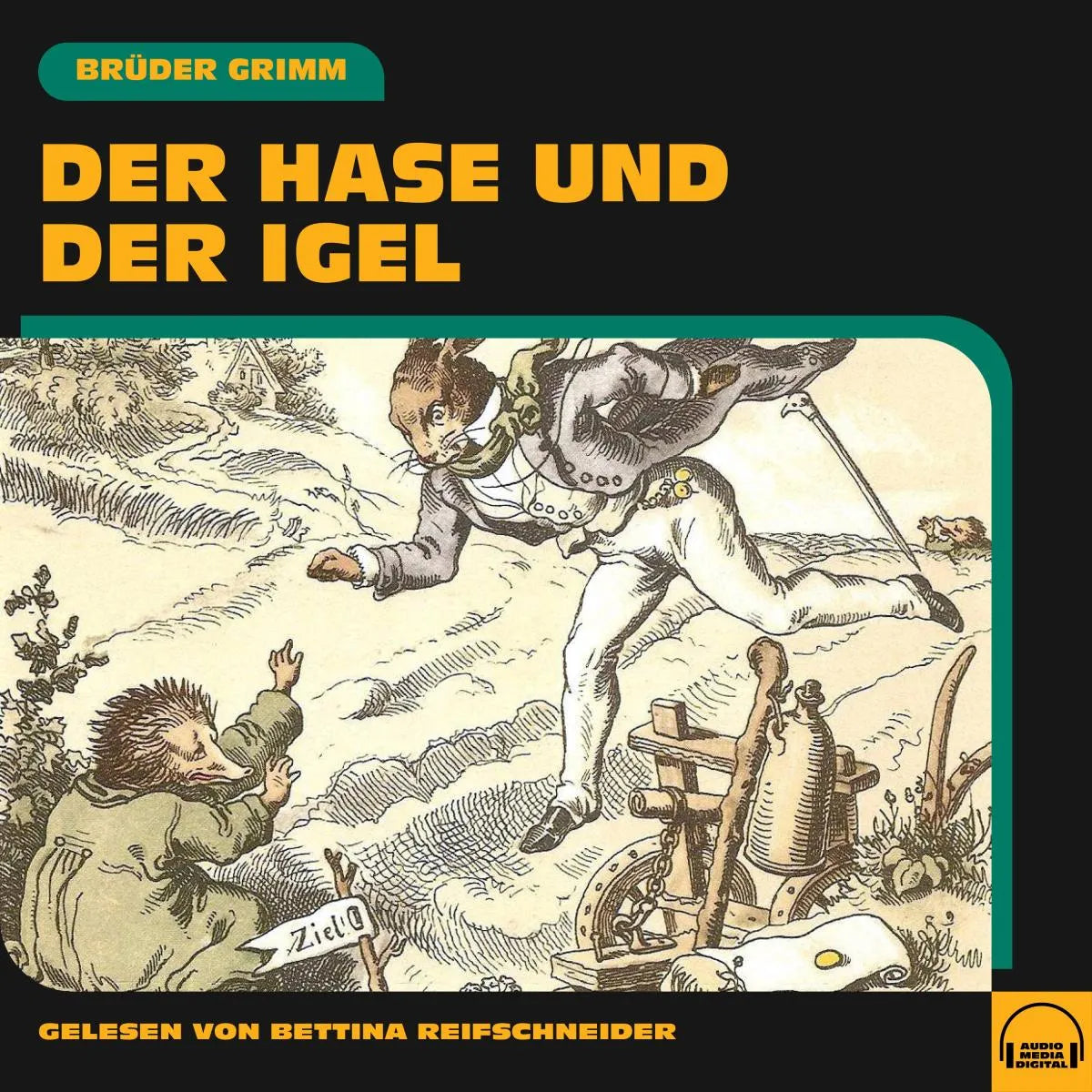 Cover: Der Hase und der Igel (Hörbuch Download) von Brüder Grimm