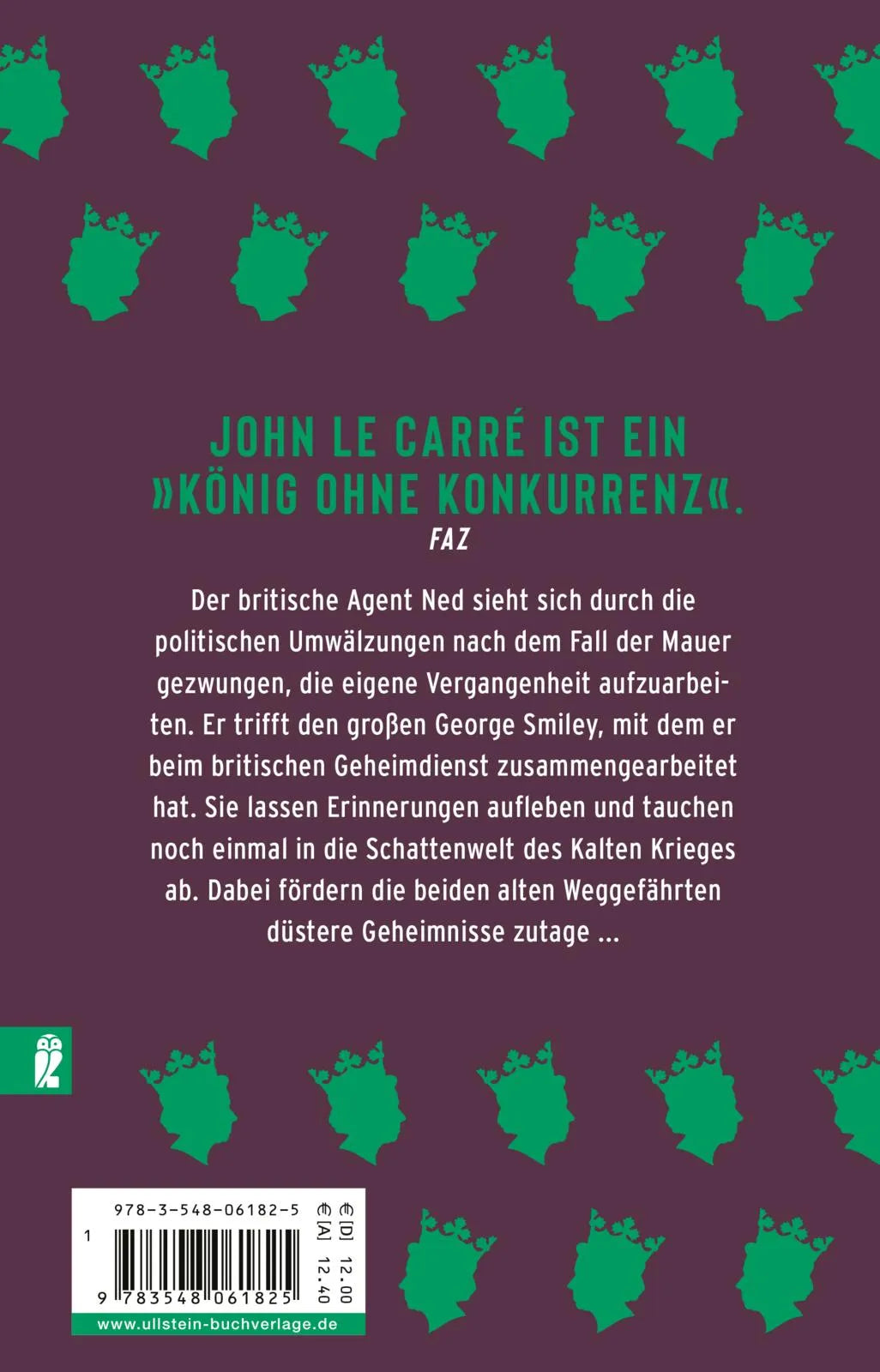 Buchrückseite von 'Der heimliche Gefährte' mit Klappentext - Taschenbuch