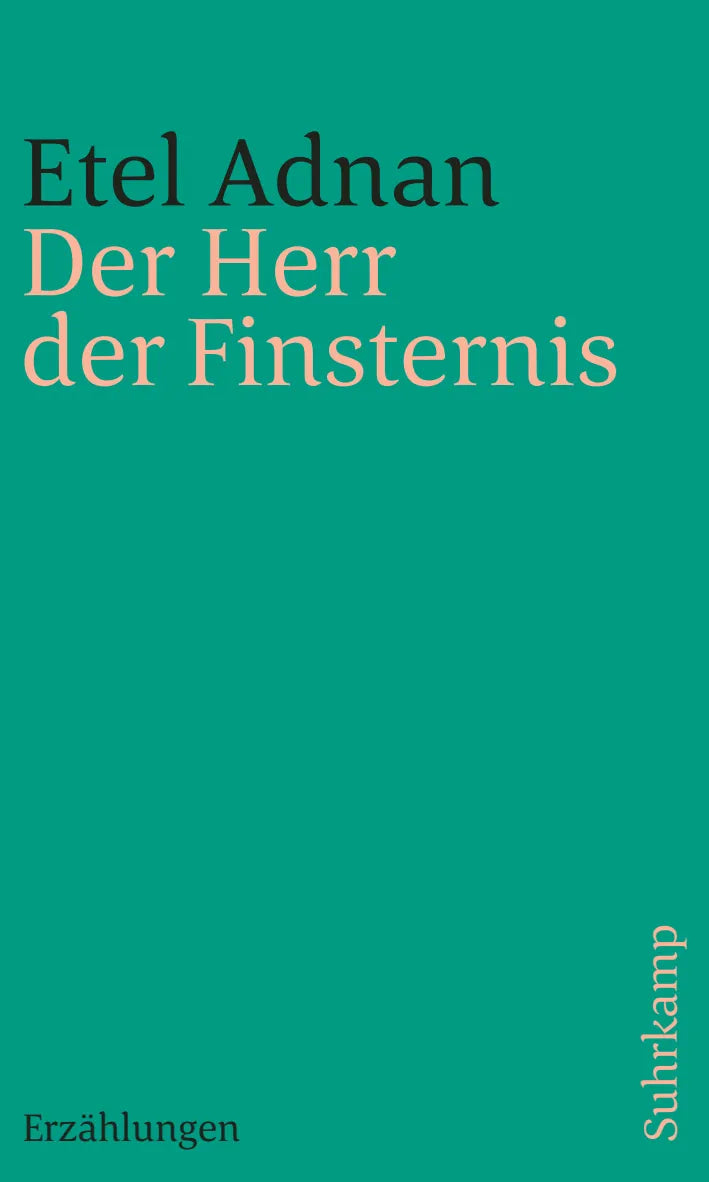 Buchcover von 'Der Herr der Finsternis' - Taschenbuch von Etel Adnan