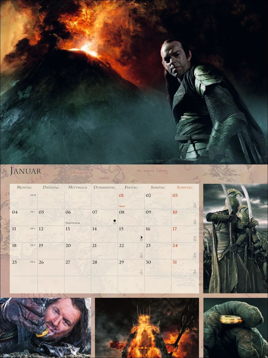 Der Herr der Ringe Broschur XL Kalender 2027 – Ansicht