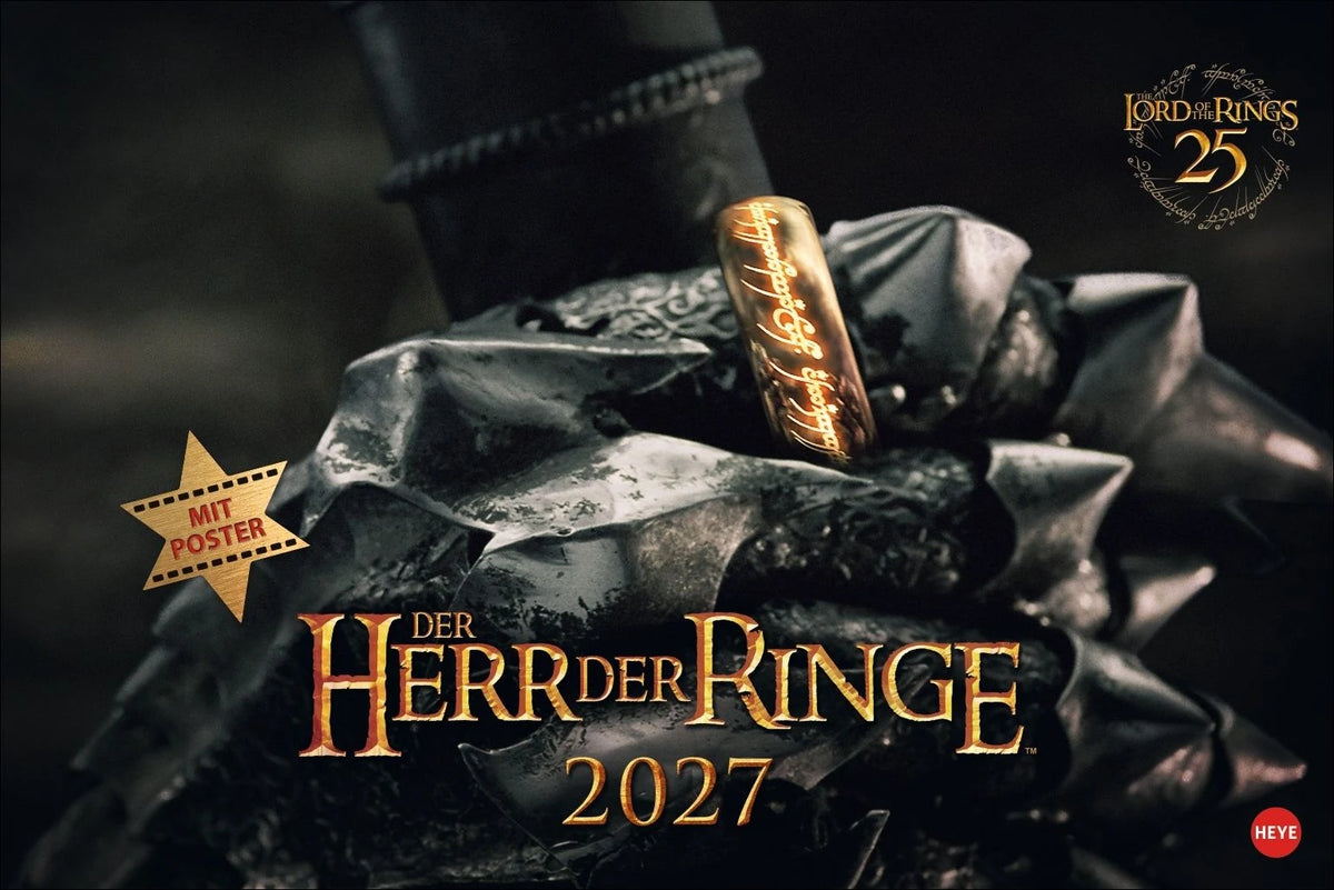 Wandkalender: Der Herr der Ringe Broschur XL Kalender 2027