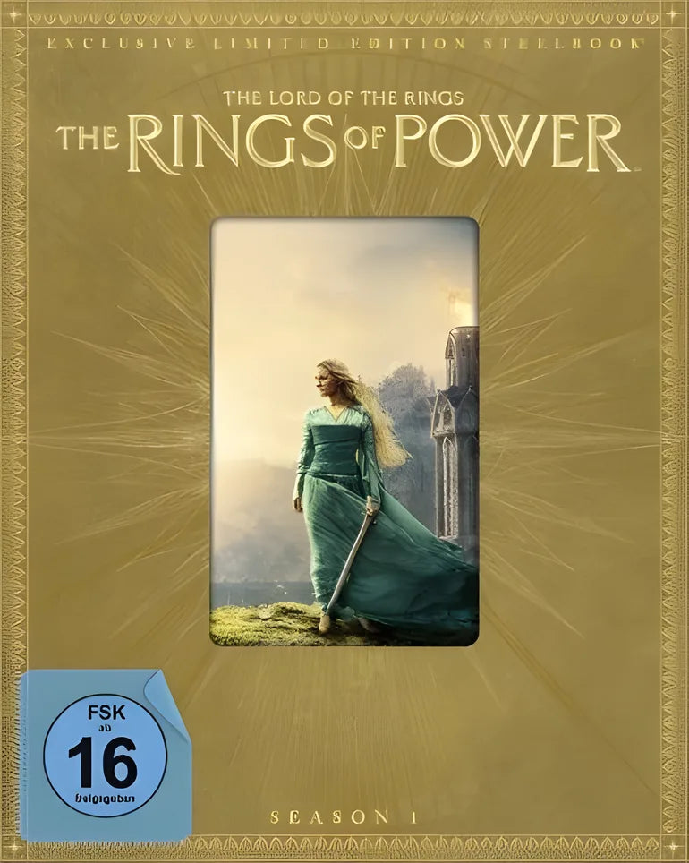 4K UHD Blu-ray-Cover: Der Herr der Ringe: Die Ringe der Macht - Staffel 1 - Steelbook