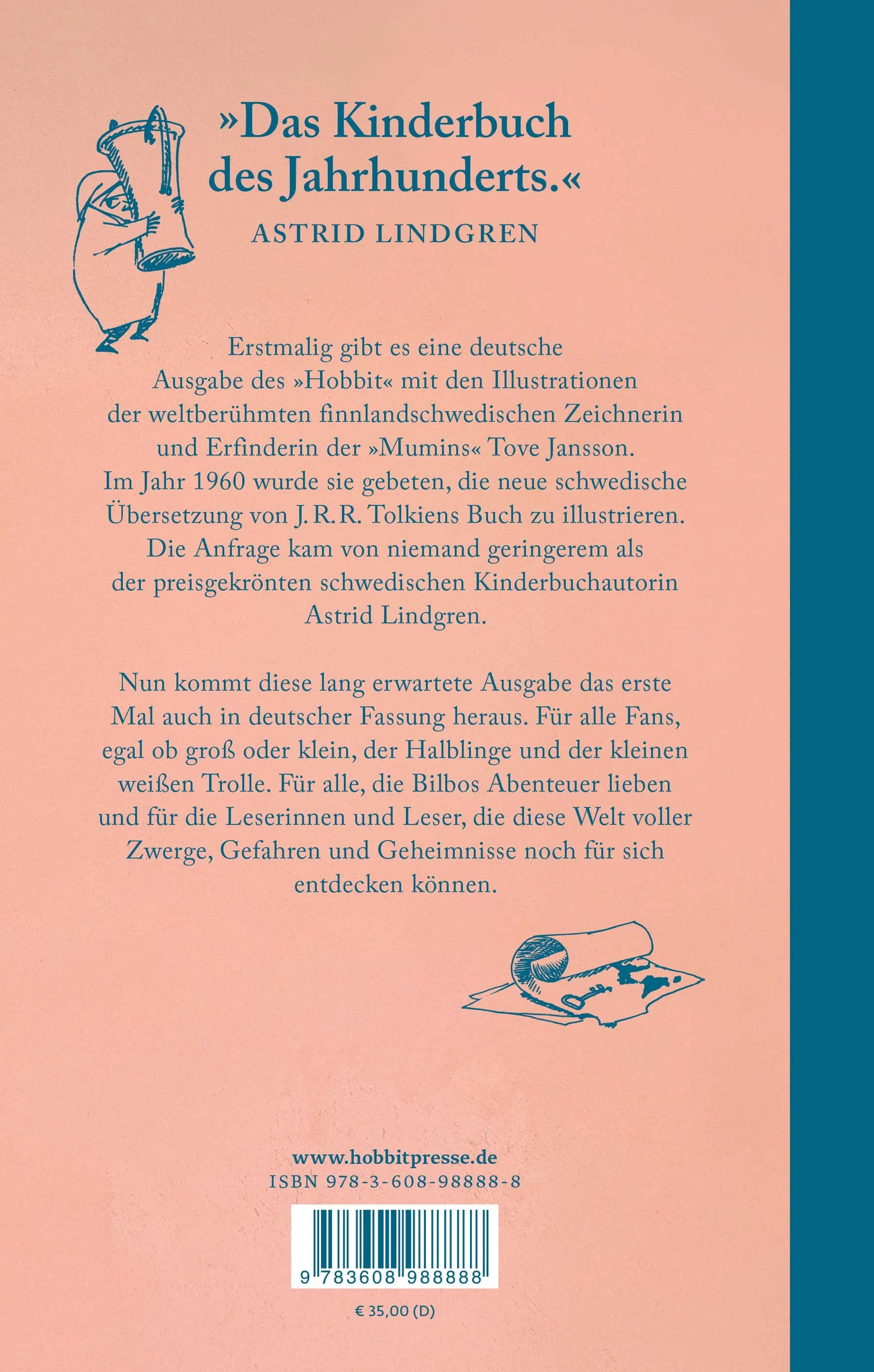 Rückseite: Der Hobbit - Illustriert von Tove Jansson (Hardcover)