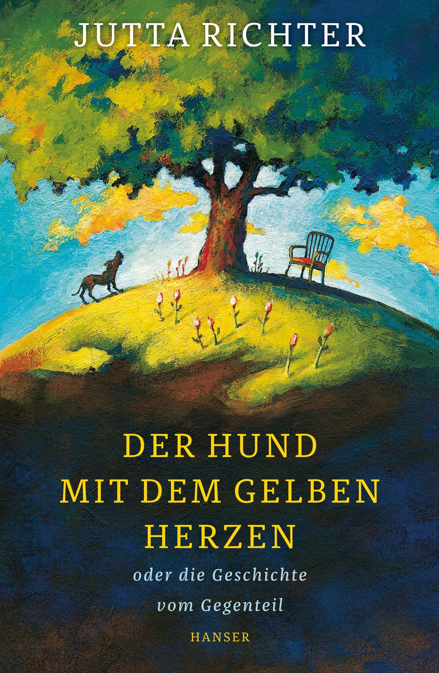 Buchcover von 'Der Hund mit dem gelben Herzen' - Gebundene Ausgabe von Jutta Richter