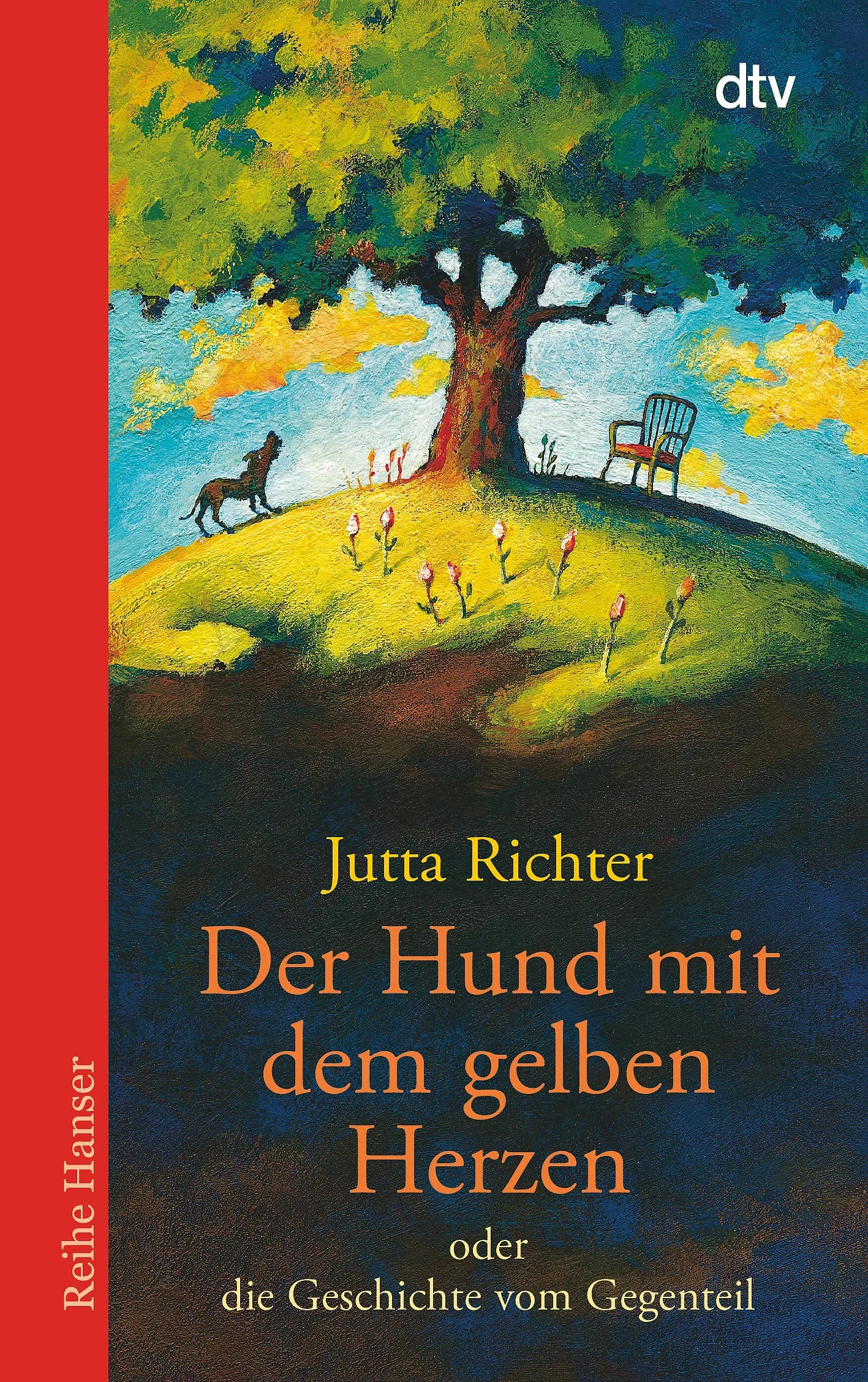 Buchcover von 'Der Hund mit dem gelben Herzen' - Taschenbuch von Jutta Richter