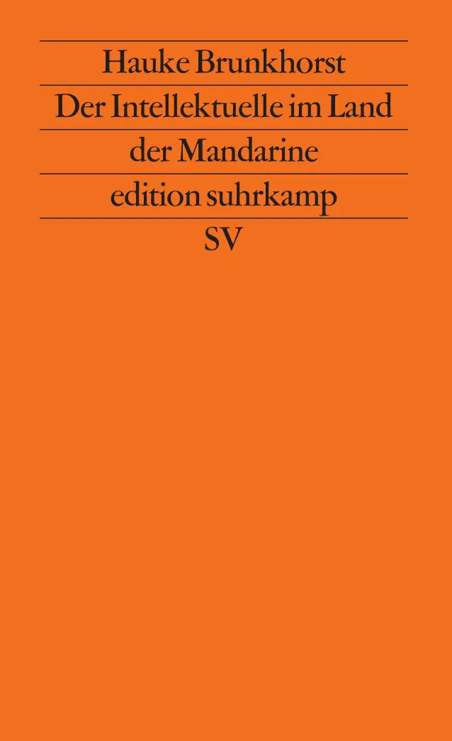 Buchcover von 'Der Intellektuelle im Land der Mandarine' - Taschenbuch von Hauke Brunkhorst