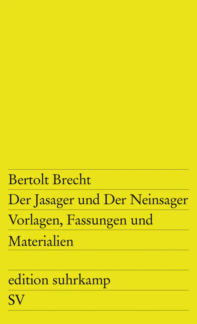 Buchcover von 'Der Jasager und Der Neinsager' - Taschenbuch von Bertolt Brecht
