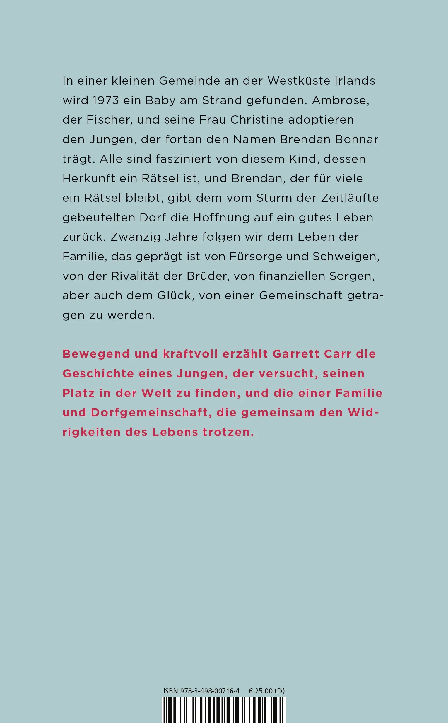 Rückseite: Der Junge aus dem Meer (Hardcover)