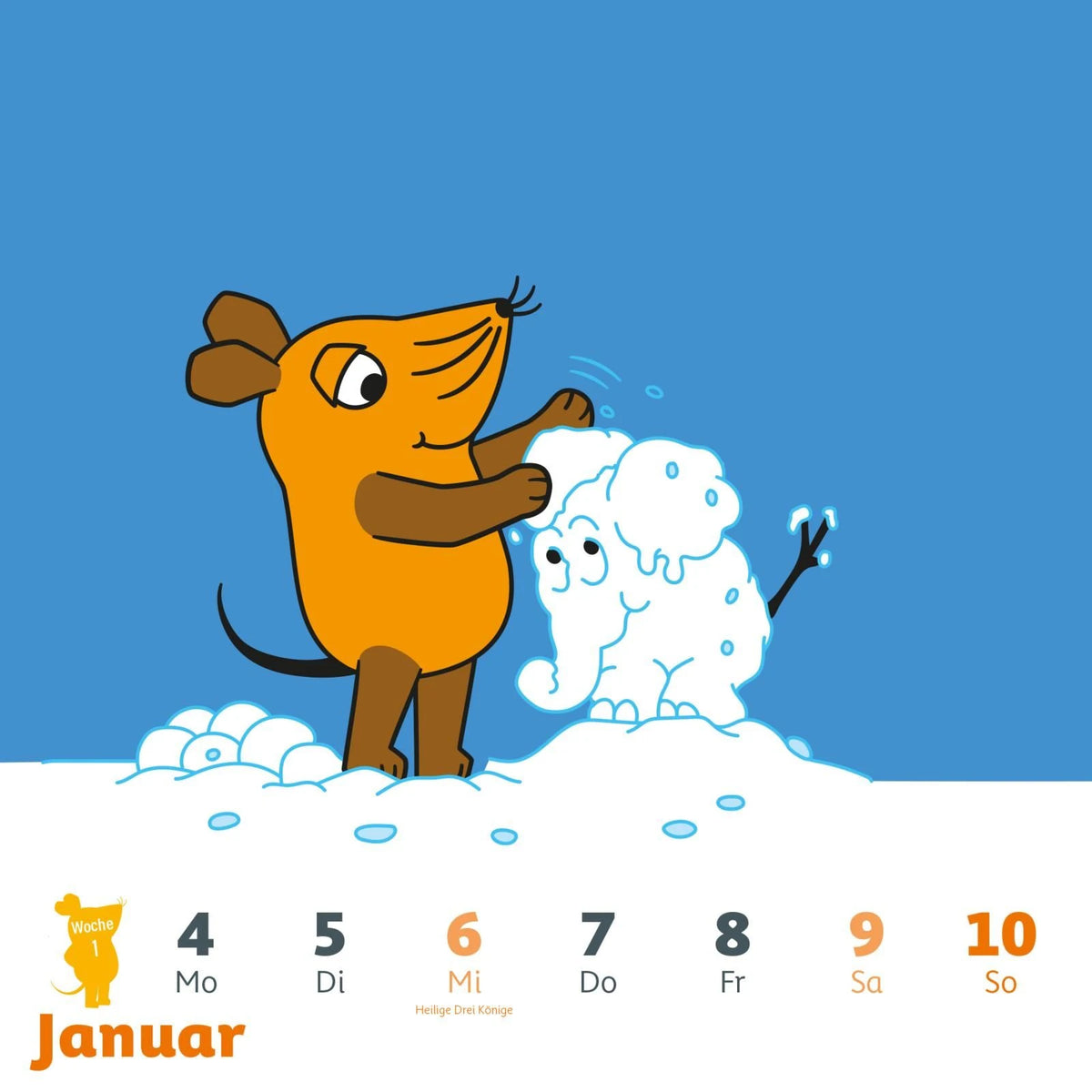 Der Kalender mit der Maus - Postkartenkalender 2027 – Ansicht