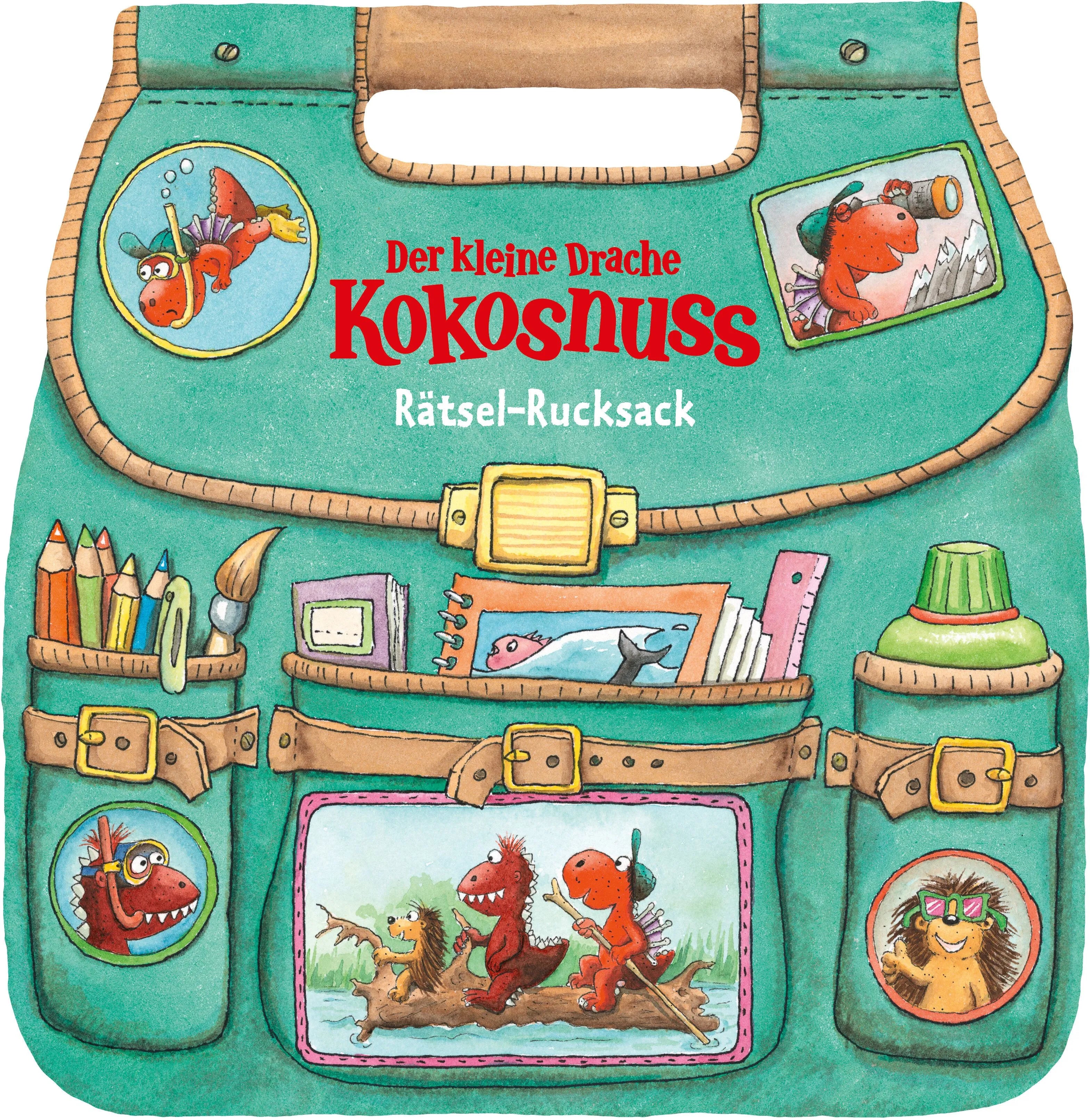 Cover: Der kleine Drache Kokosnuss – Rätsel-Rucksack (Hardcover) von Ingo Siegner