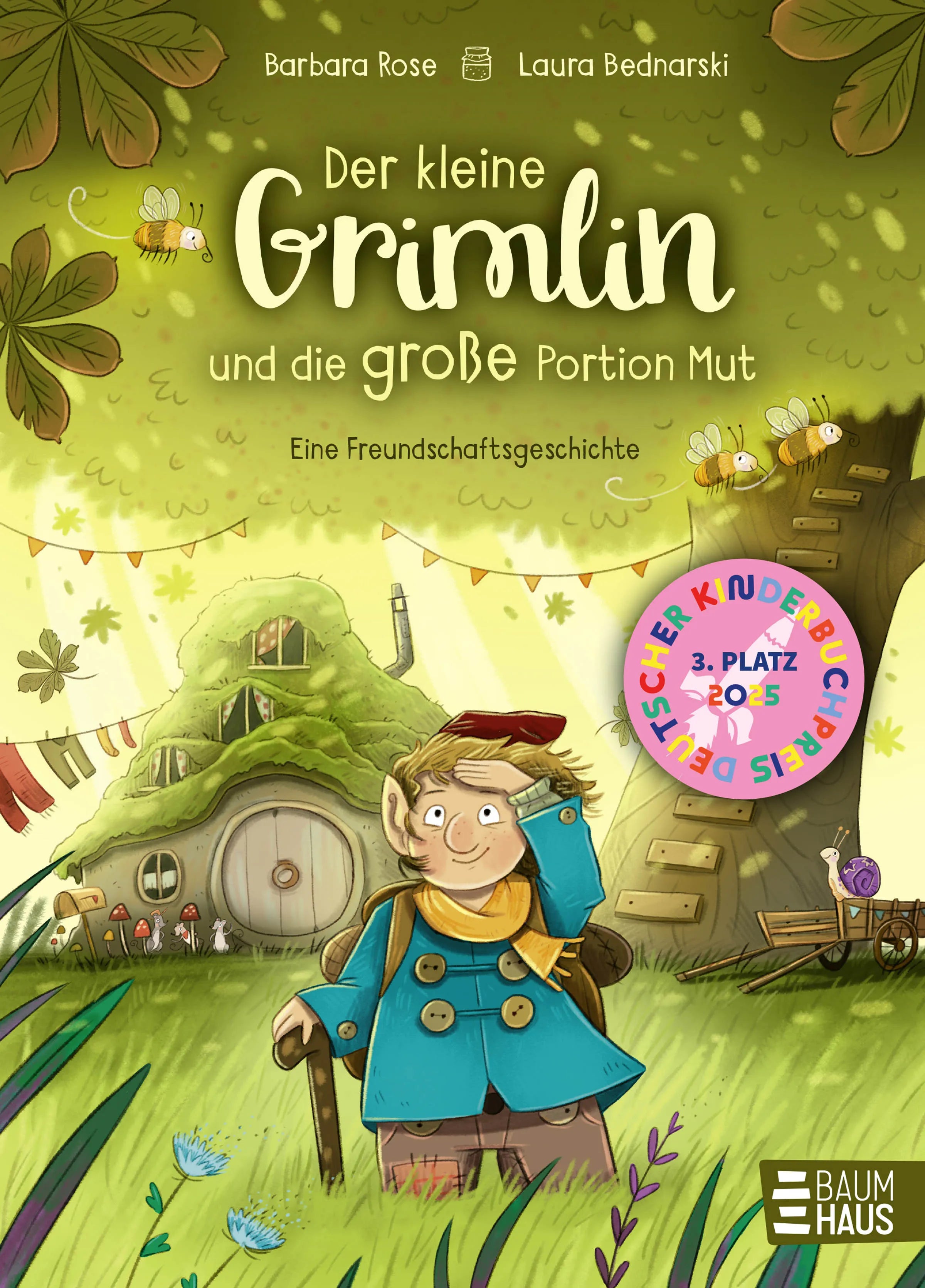Buchcover von 'Der kleine Grimlin und die große Portion Mut - Eine Freundschaftsgeschichte' - Gebundene Ausgabe von Barbara Rose