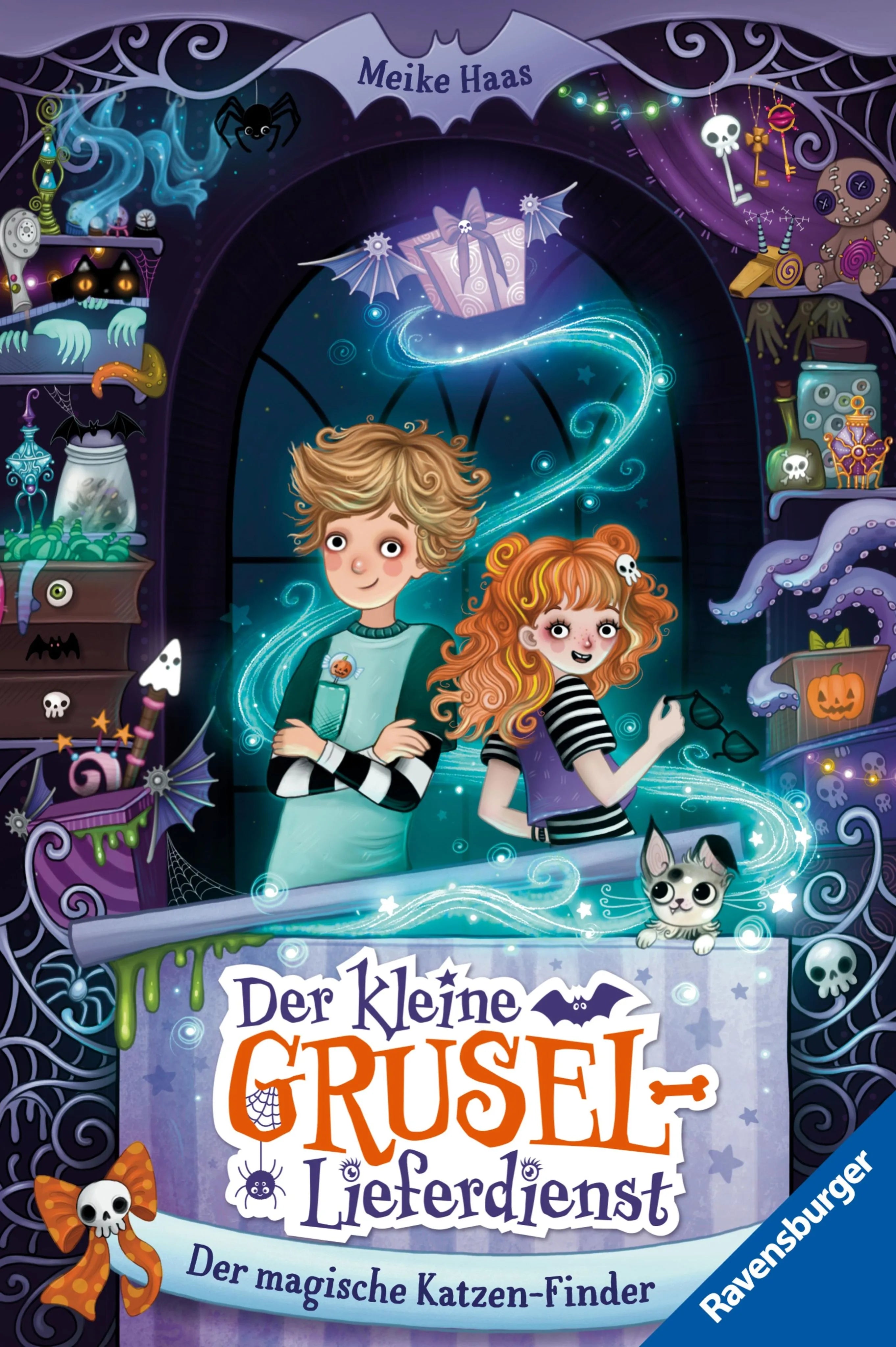 Cover: Der kleine Grusel-Lieferdienst, Band 1 - Der magische Katzen-Finder (E-Book) von Meike Haas