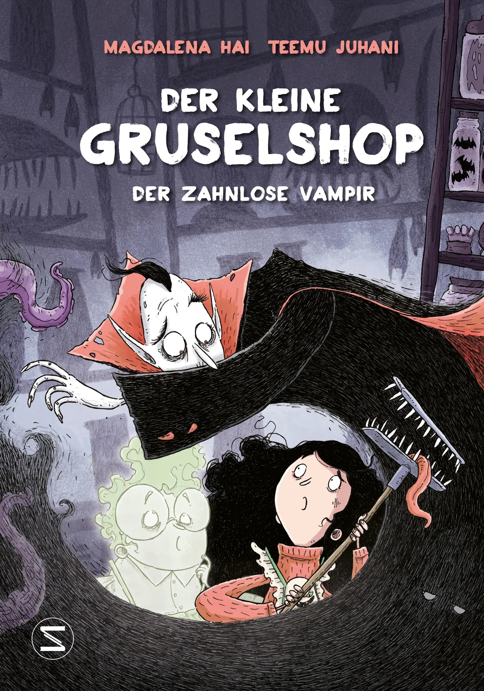 Buchcover von 'Der kleine Gruselshop - Der zahnlose Vampir' - Gebundene Ausgabe von Magdalena Hai