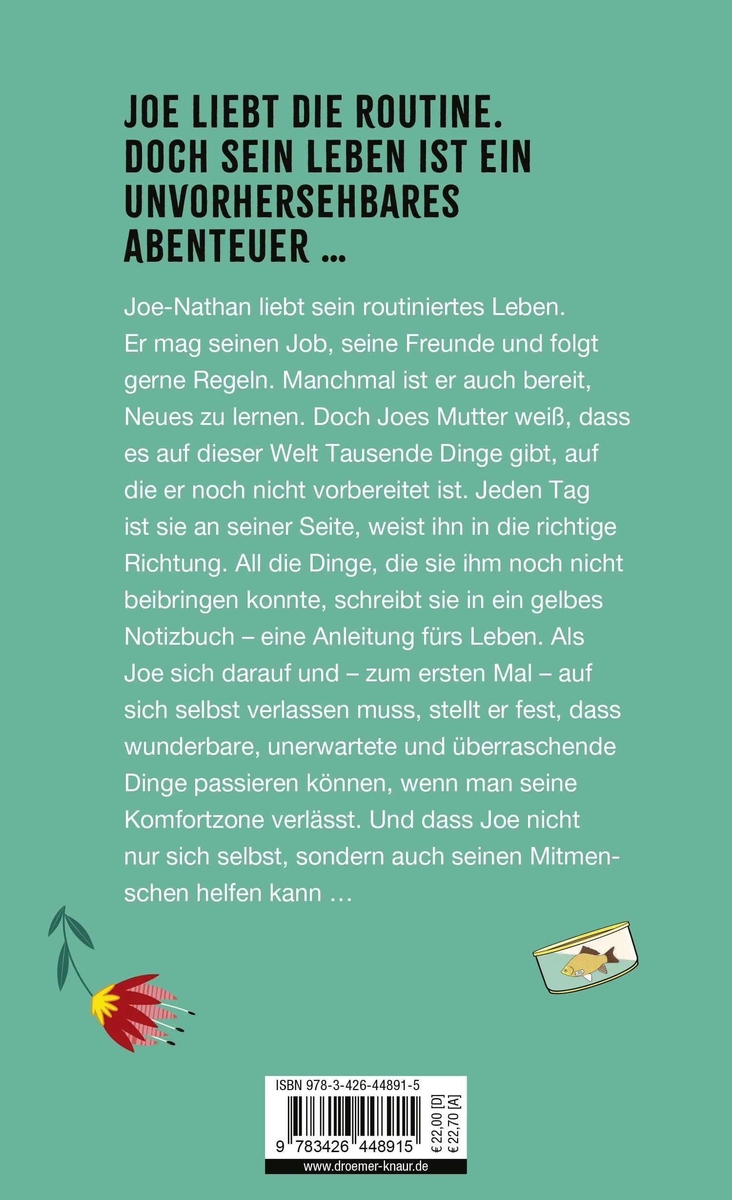 Buchrückseite von 'Der kleine Kompass fürs Leben' mit Klappentext - Gebundene Ausgabe